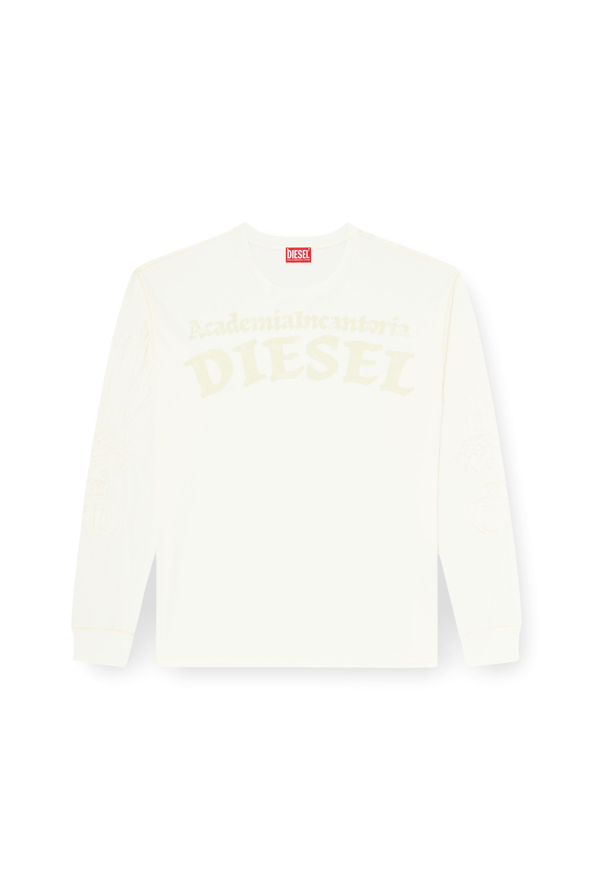 Diesel - T-NORM-LS-AA3, Male's 長袖Tシャツ in ホワイト - 2