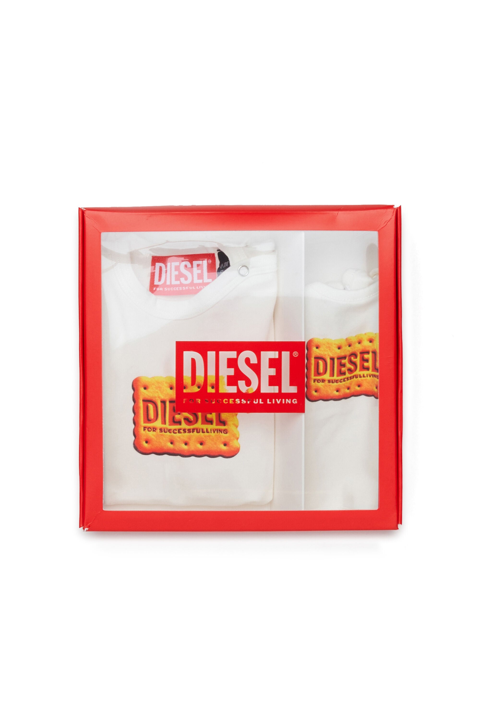Diesel - UPPYBOX-NB, Unisex's ベビー2点セット in ホワイト - 4