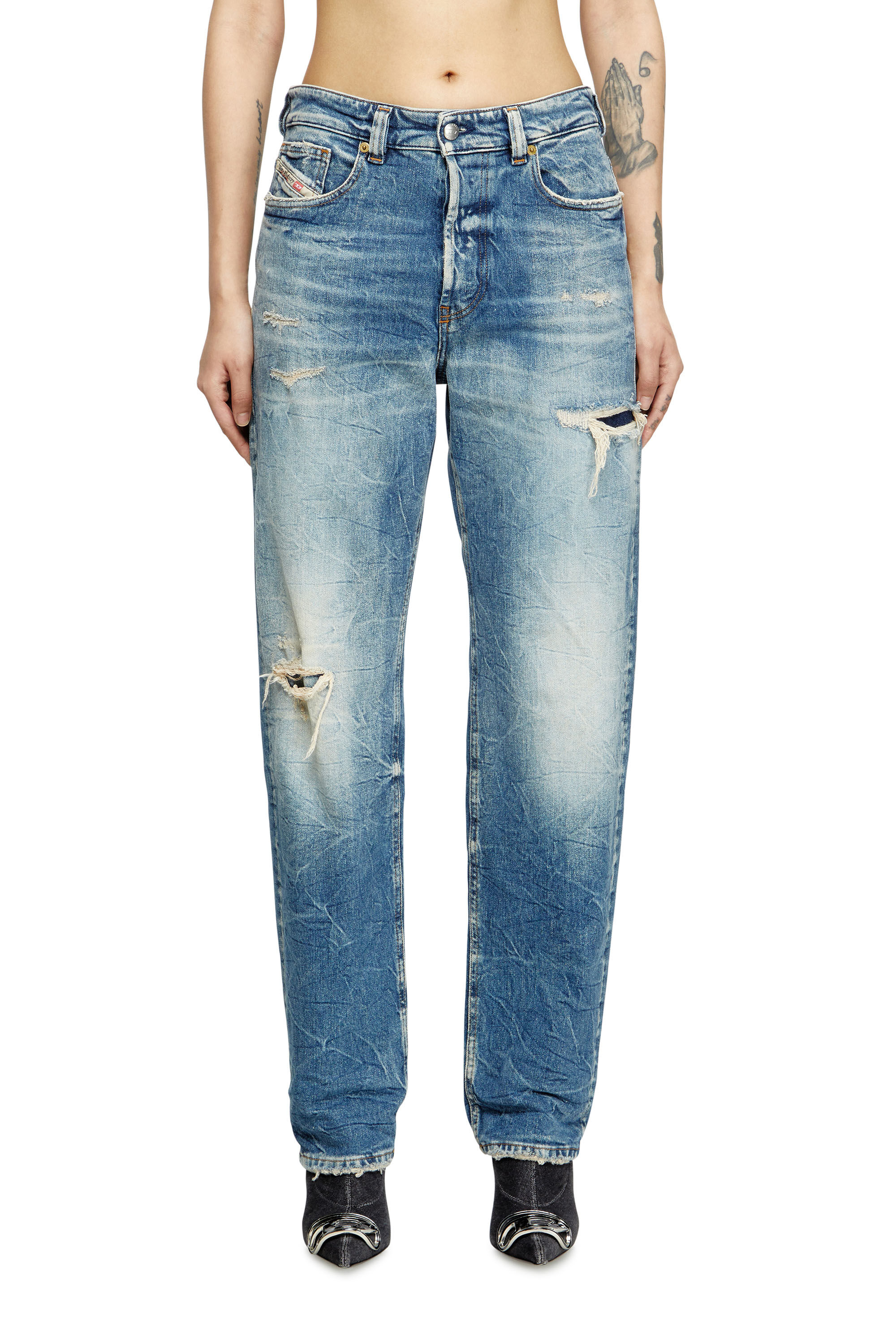 Diesel - Female's Regular Jeans 1988 D-Ark 007AY, ミディアムブルー - 3