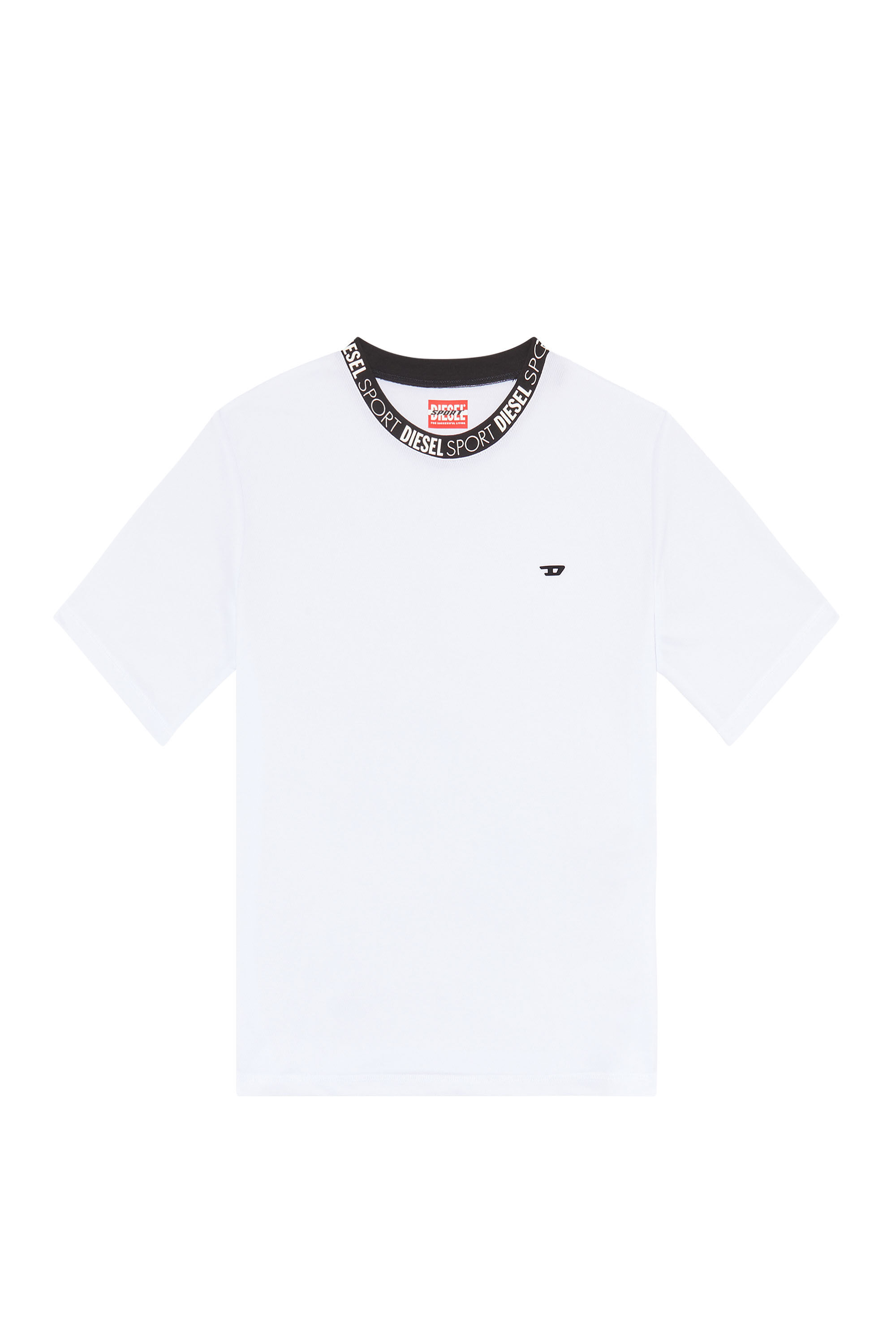Diesel - AWTEE-PIPER-HT38, Female's 半袖Tシャツ シンプルロゴ スポーツ in ホワイト - 2