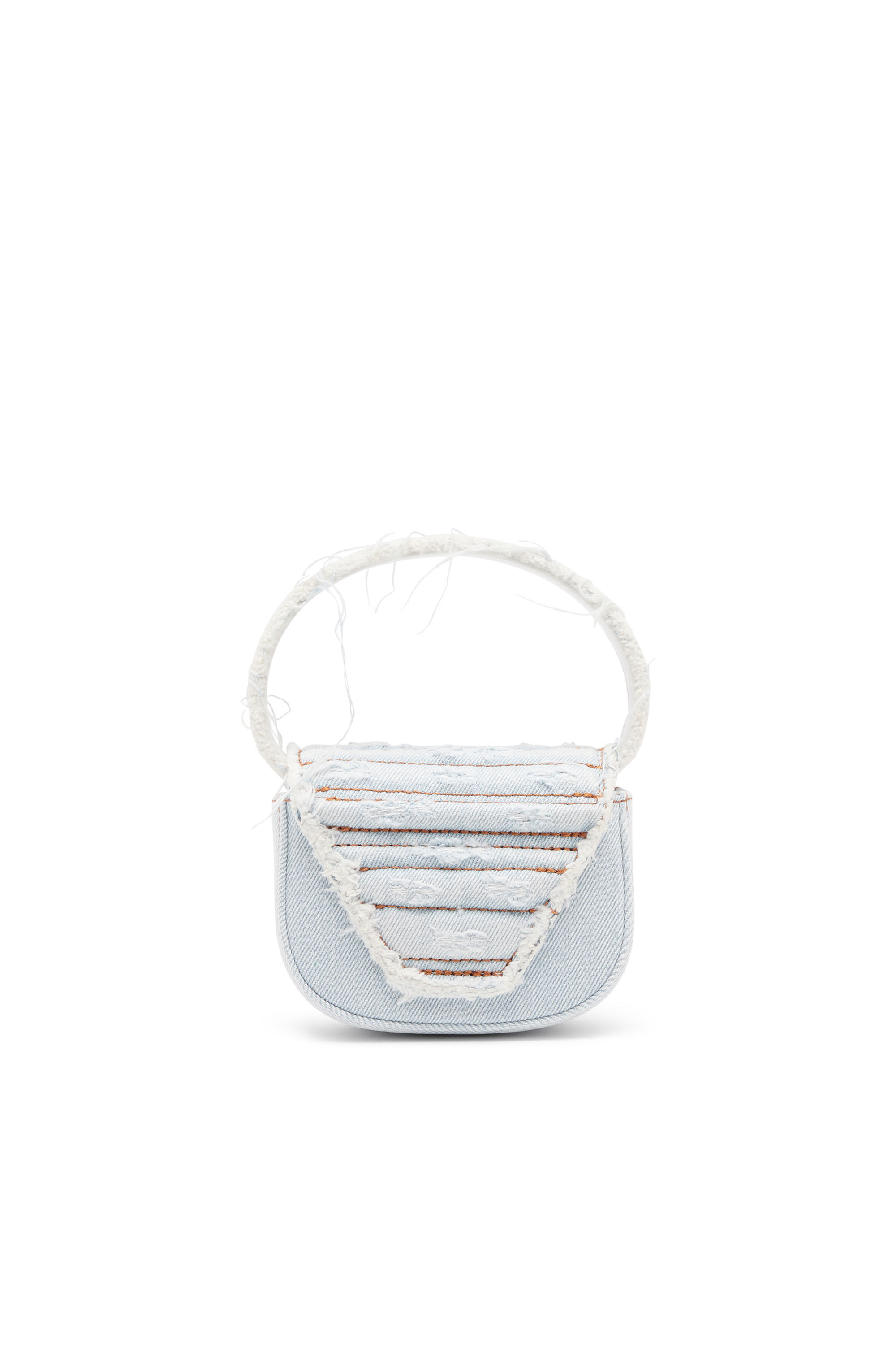 Diesel - 1DR XS, Female's 1DR XS-Iconic mini bag in denim and leather in ライトブルー - 3