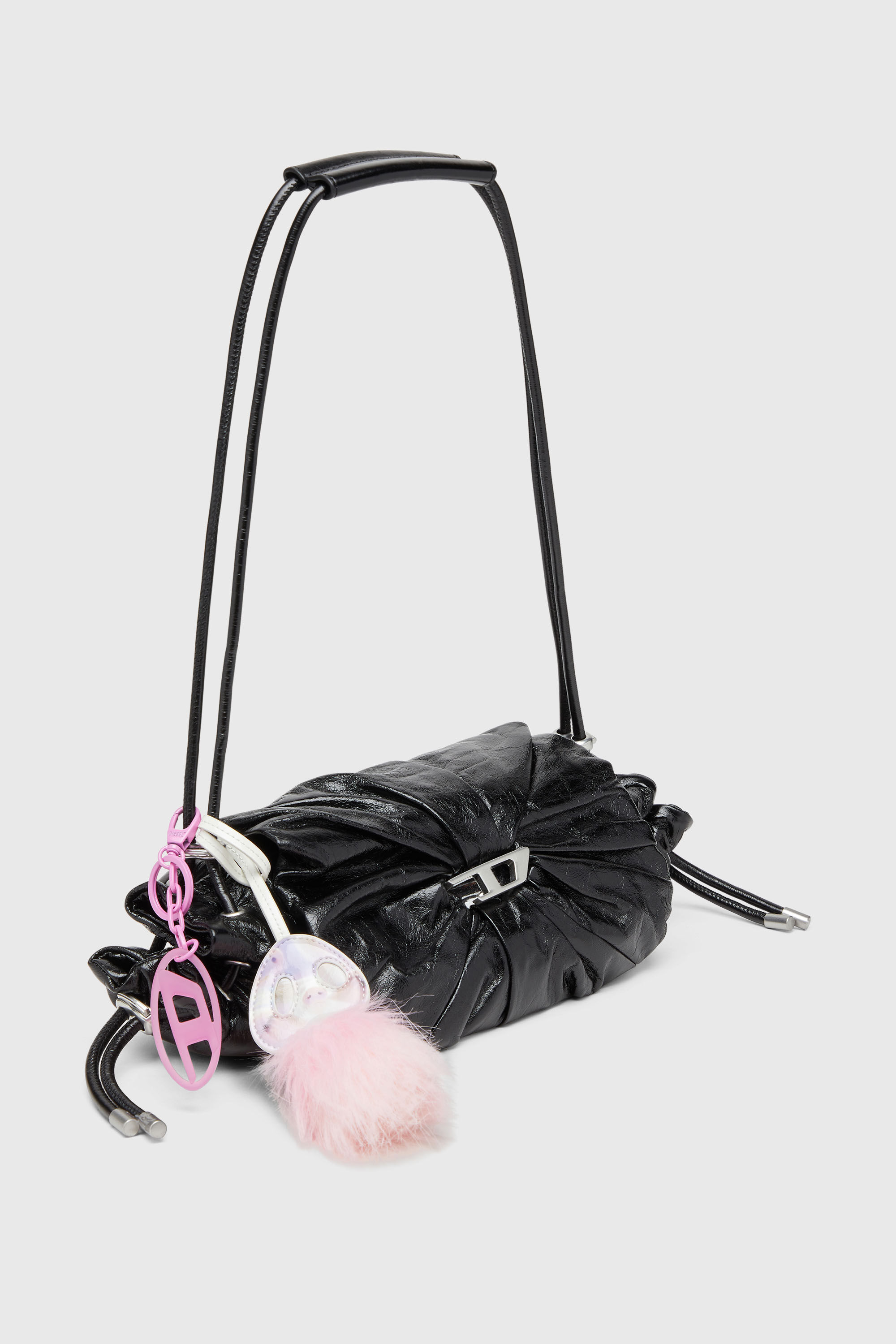 Diesel - SCRUNCH-D SHOULDER S, Female's ショルダーバッグ in ブラック - 7