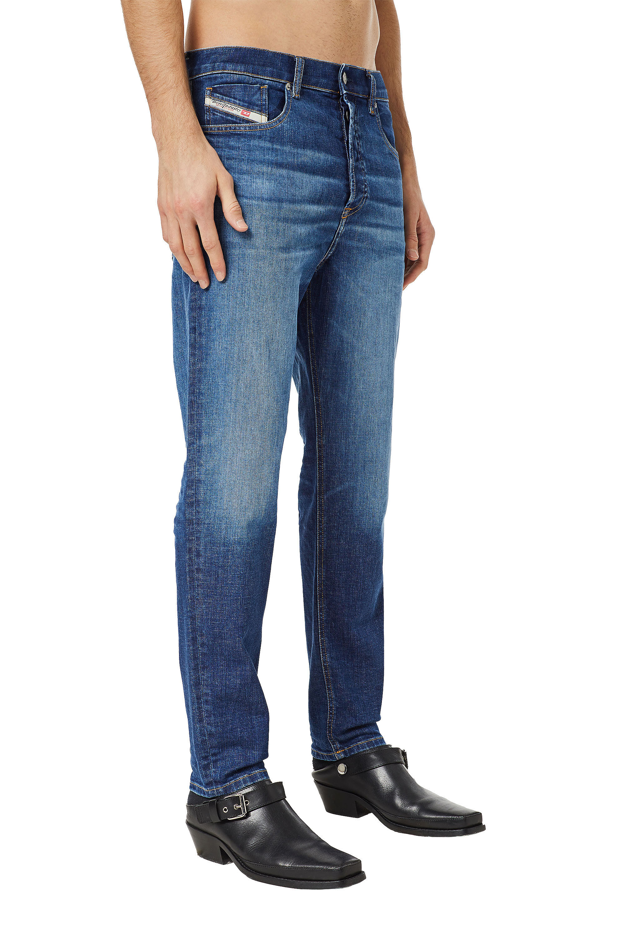 Diesel - 2005 D-FINING 09C72 Tapered Jeans, ミディアムブルー - Image 6