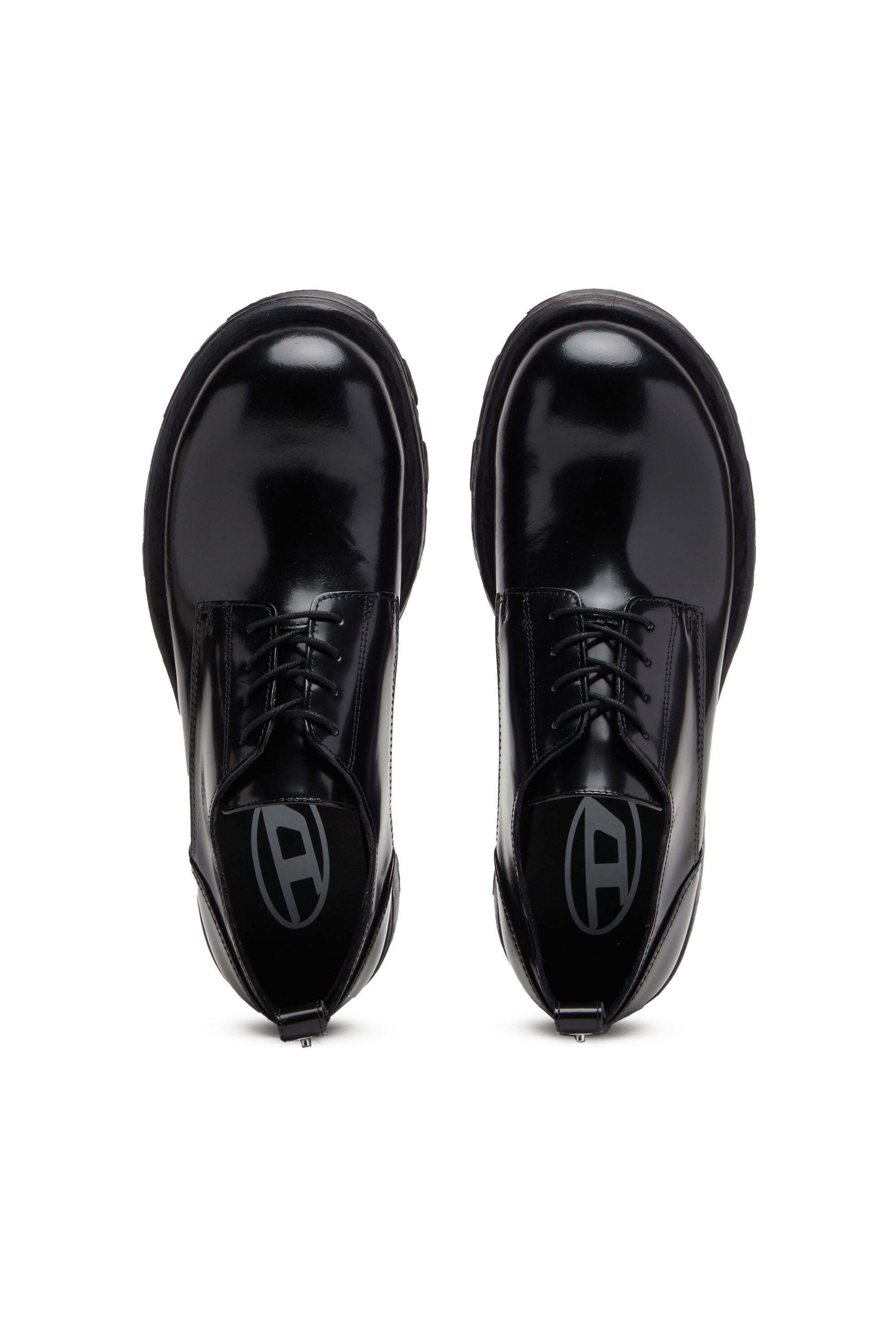 Diesel - D-HAMMER SH, Male's カウレザー レースアップシューズ - D-Hammer SH in ブラック - 5