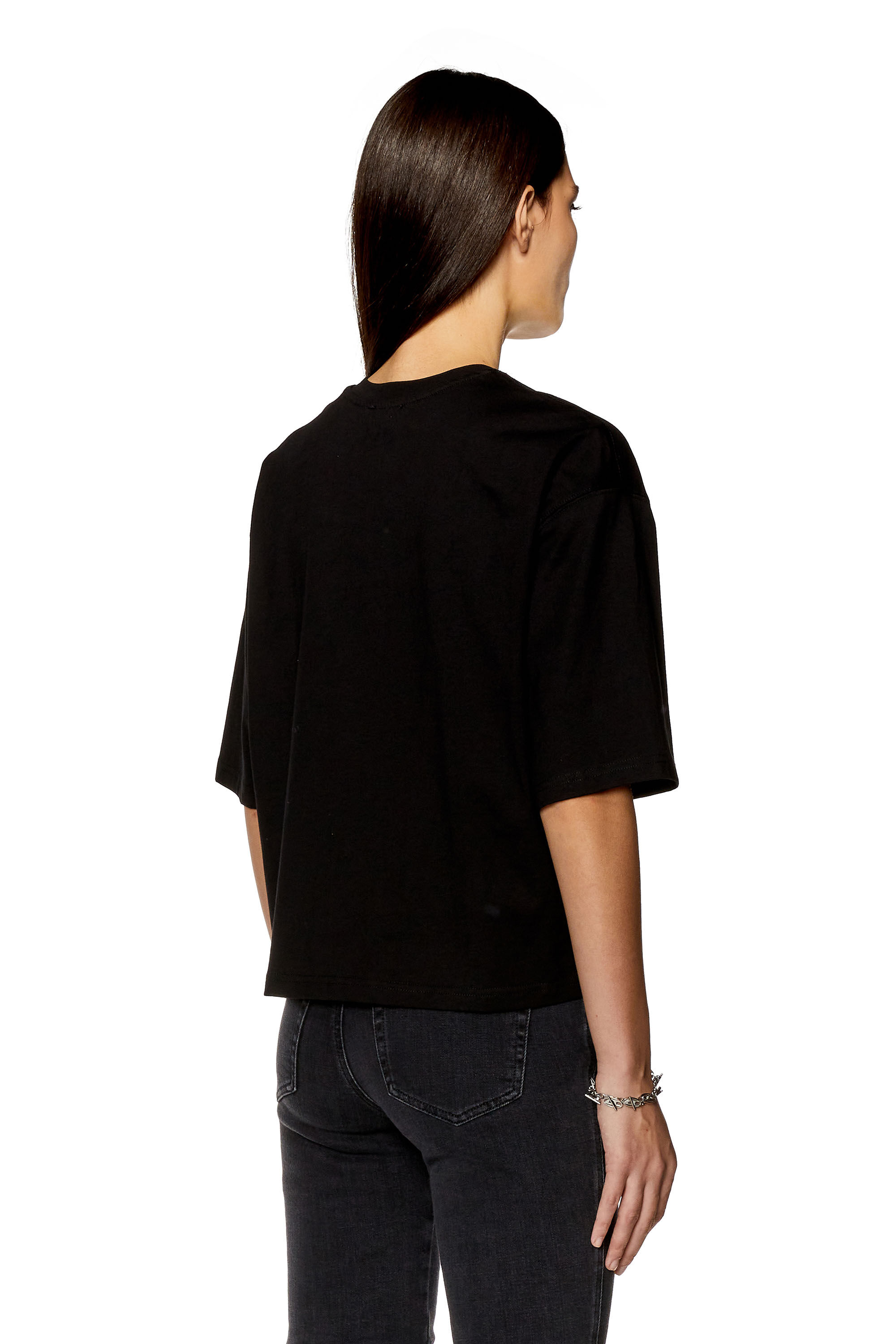 Diesel - T-ROWY-OD, Female's Tシャツ in ブラック - 4