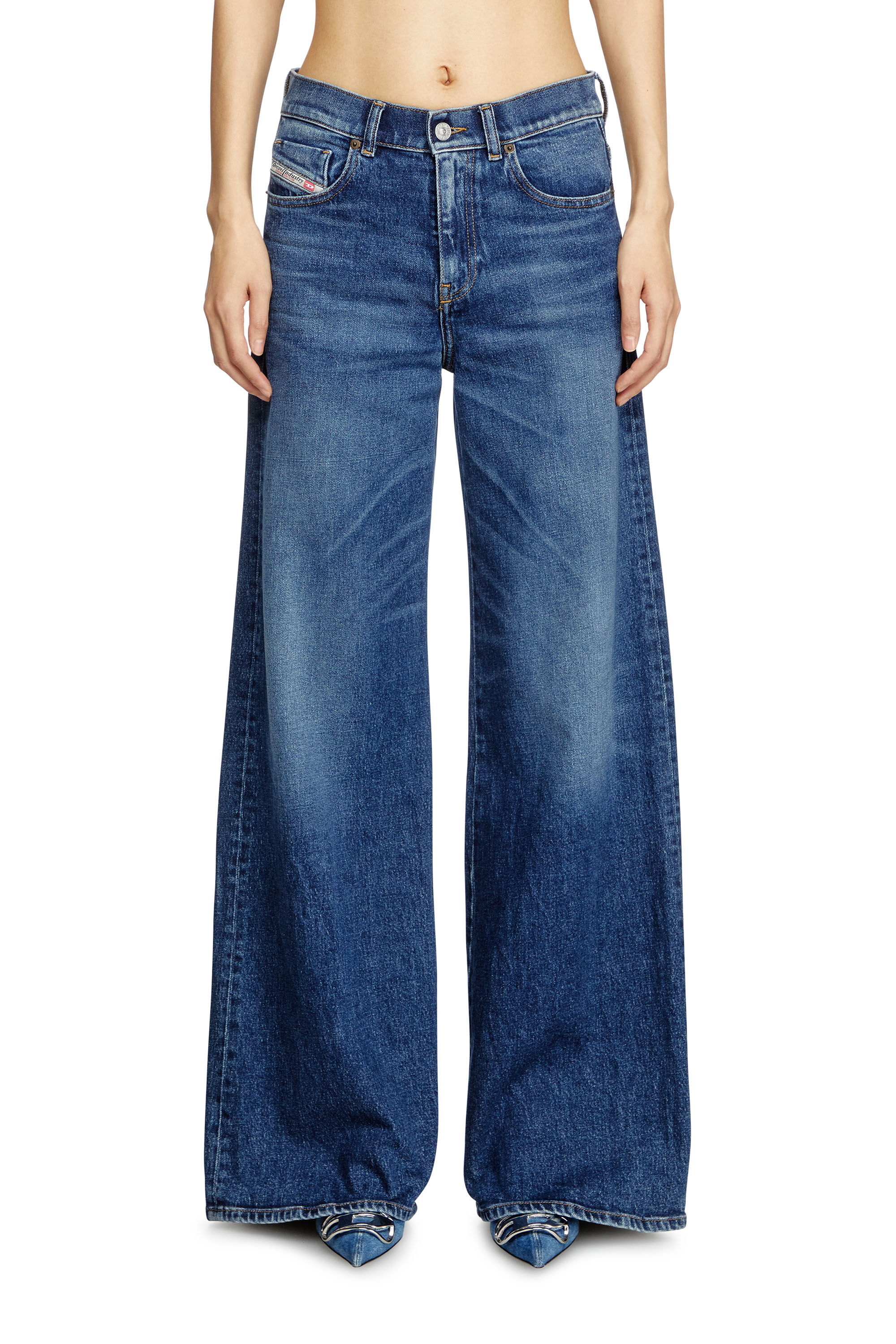 Diesel - Female's Flare Jeans 1978 D-Akemi 09L21, ダークブルー - 3