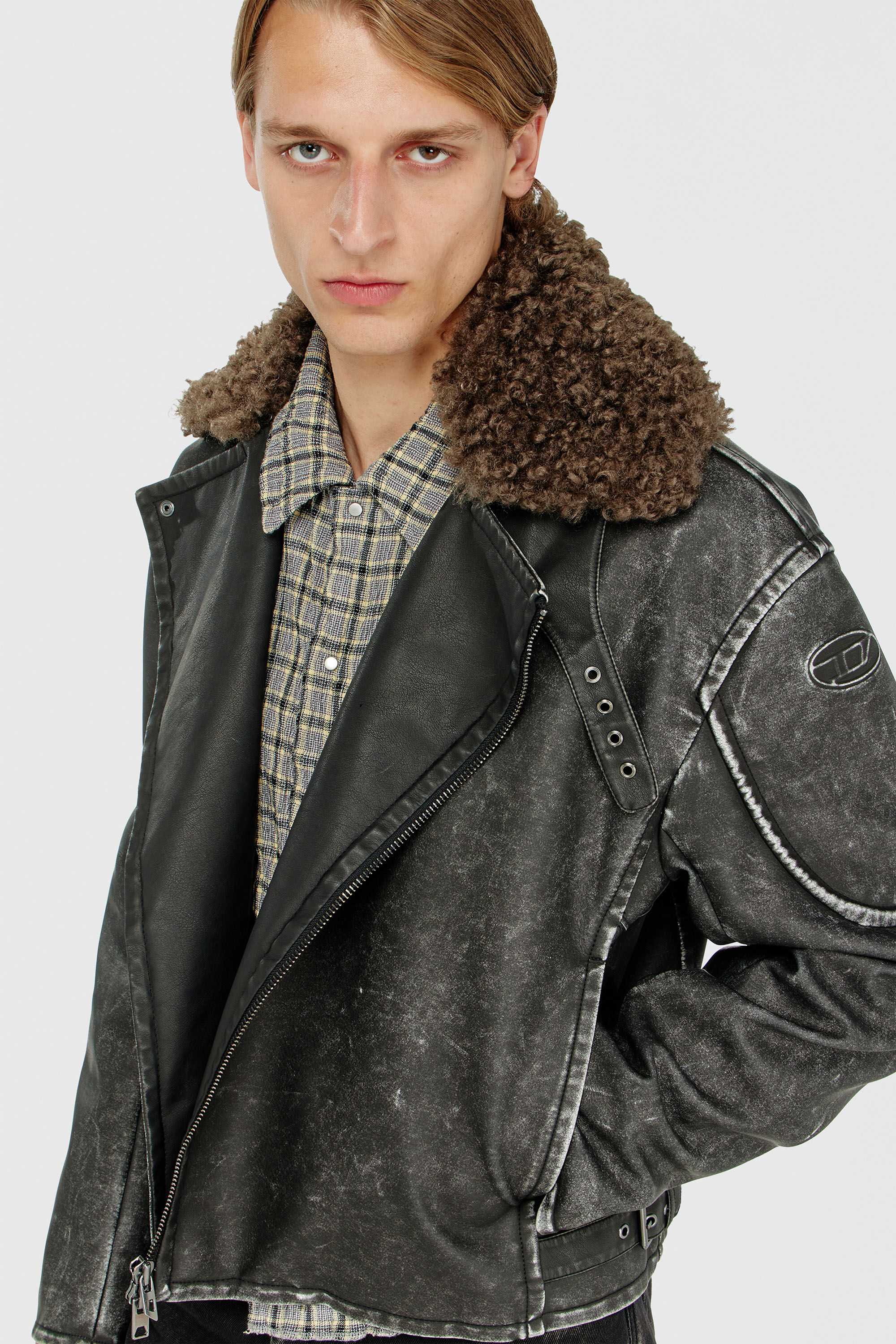 Diesel - W-ALEX, Male's ジャケット in ダークグレー - 4