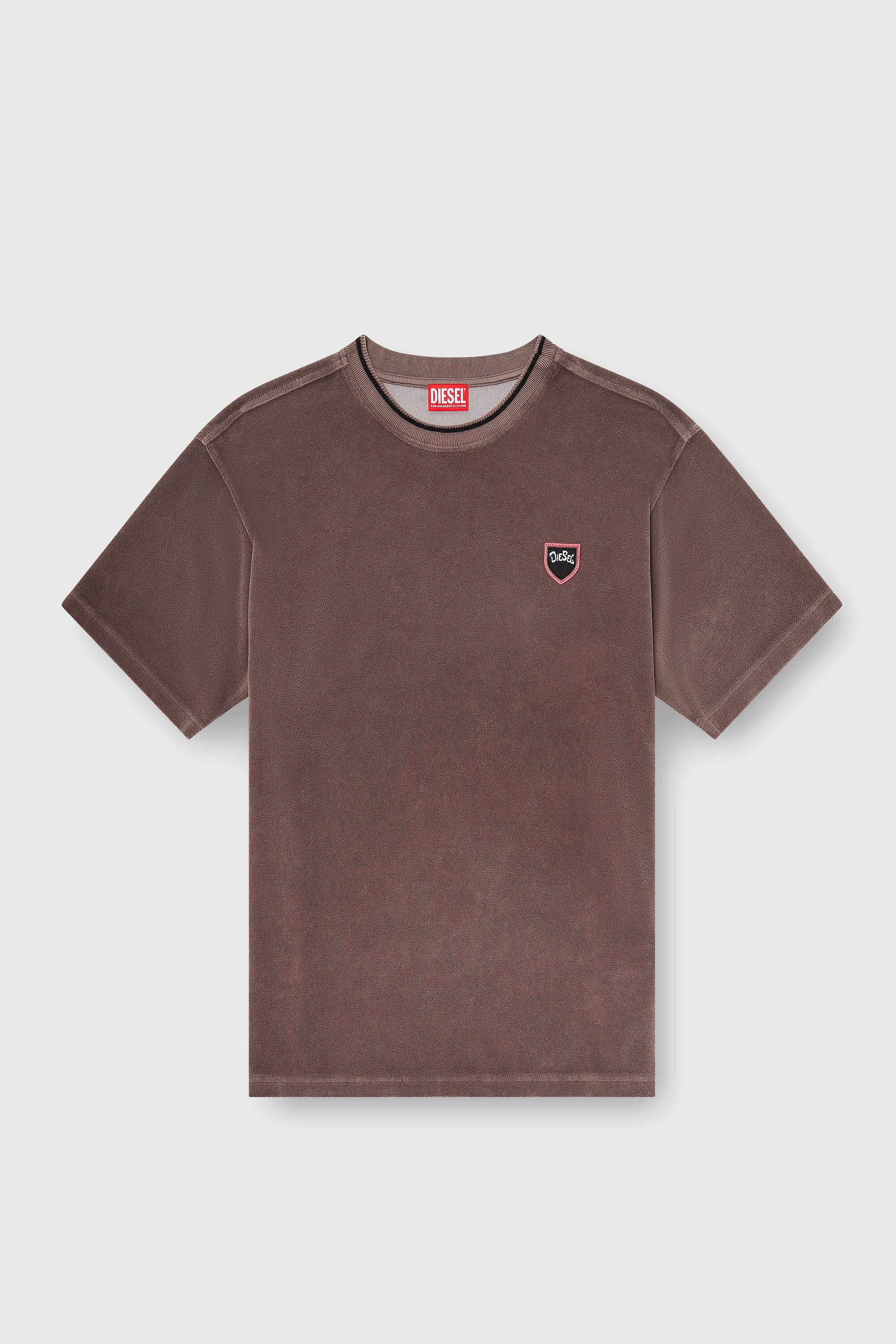 Diesel - T-SPONGY, Male's Tシャツ in ブラウン - 2