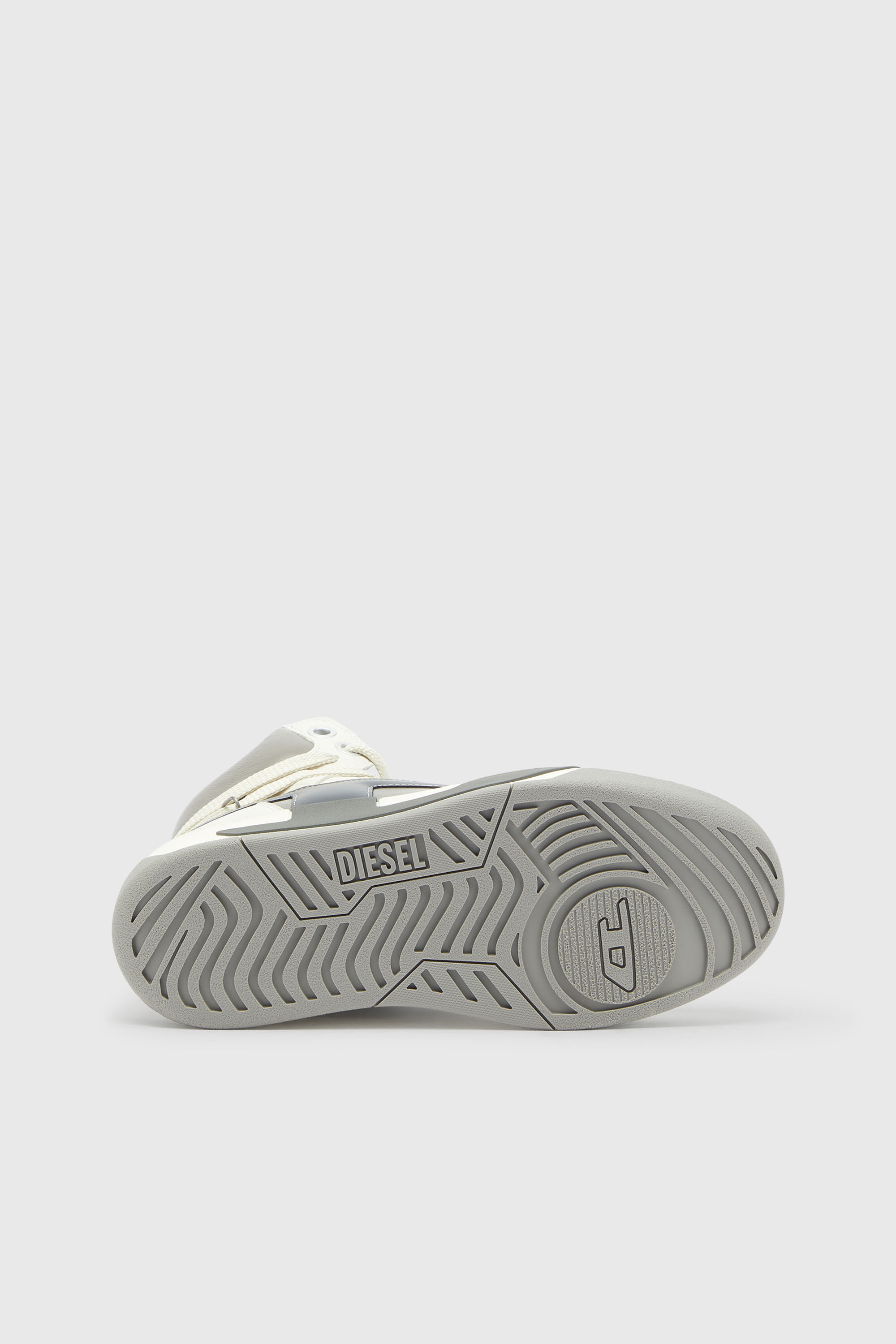 Diesel - S-D-OLLIE MID, Male's ミッドカットスニーカー in ホワイト/グレー - 4