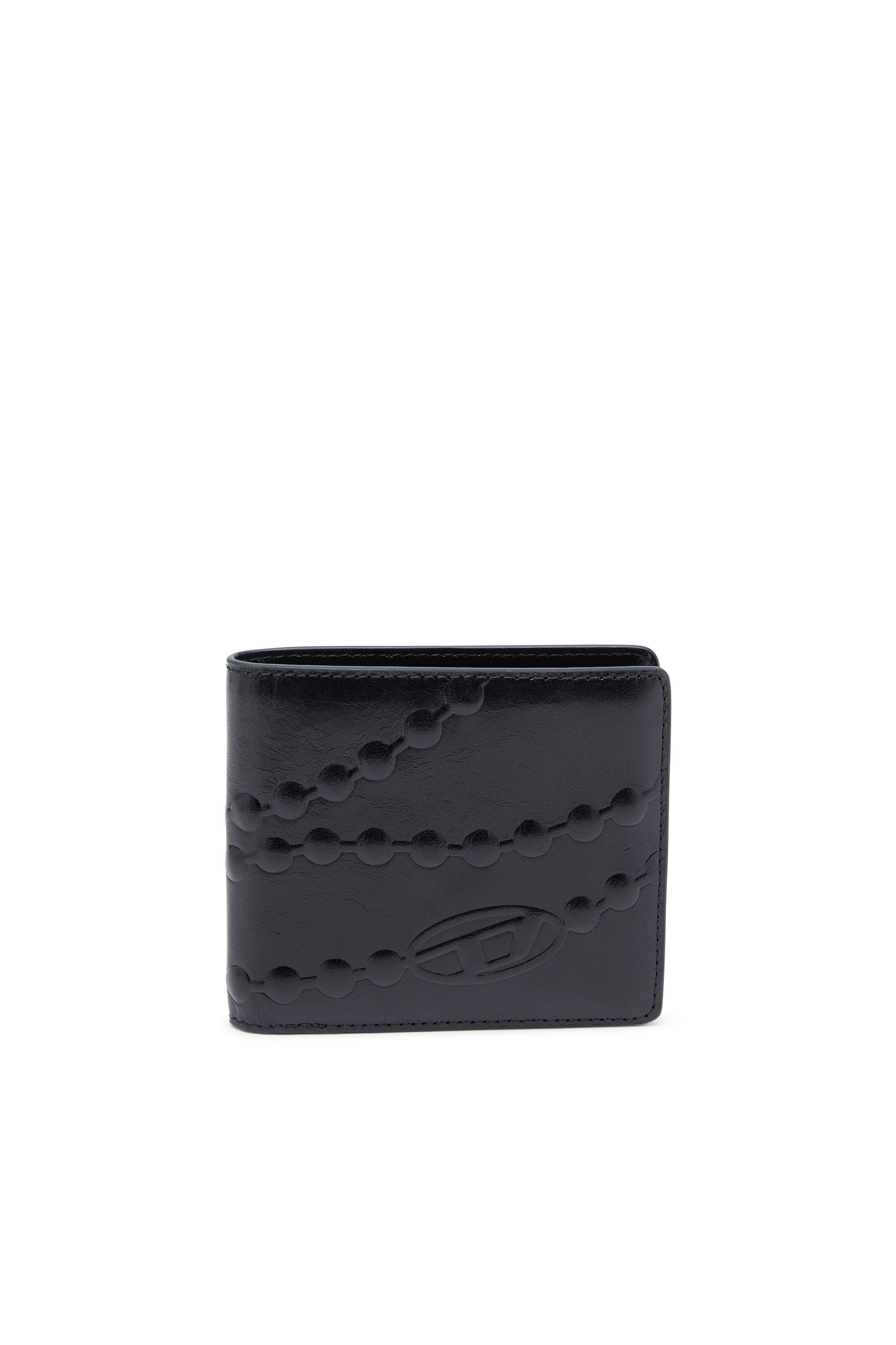 BI-FOLD COIN S 3D 二つ折りウォレット｜ブラック｜メンズ｜DIESEL