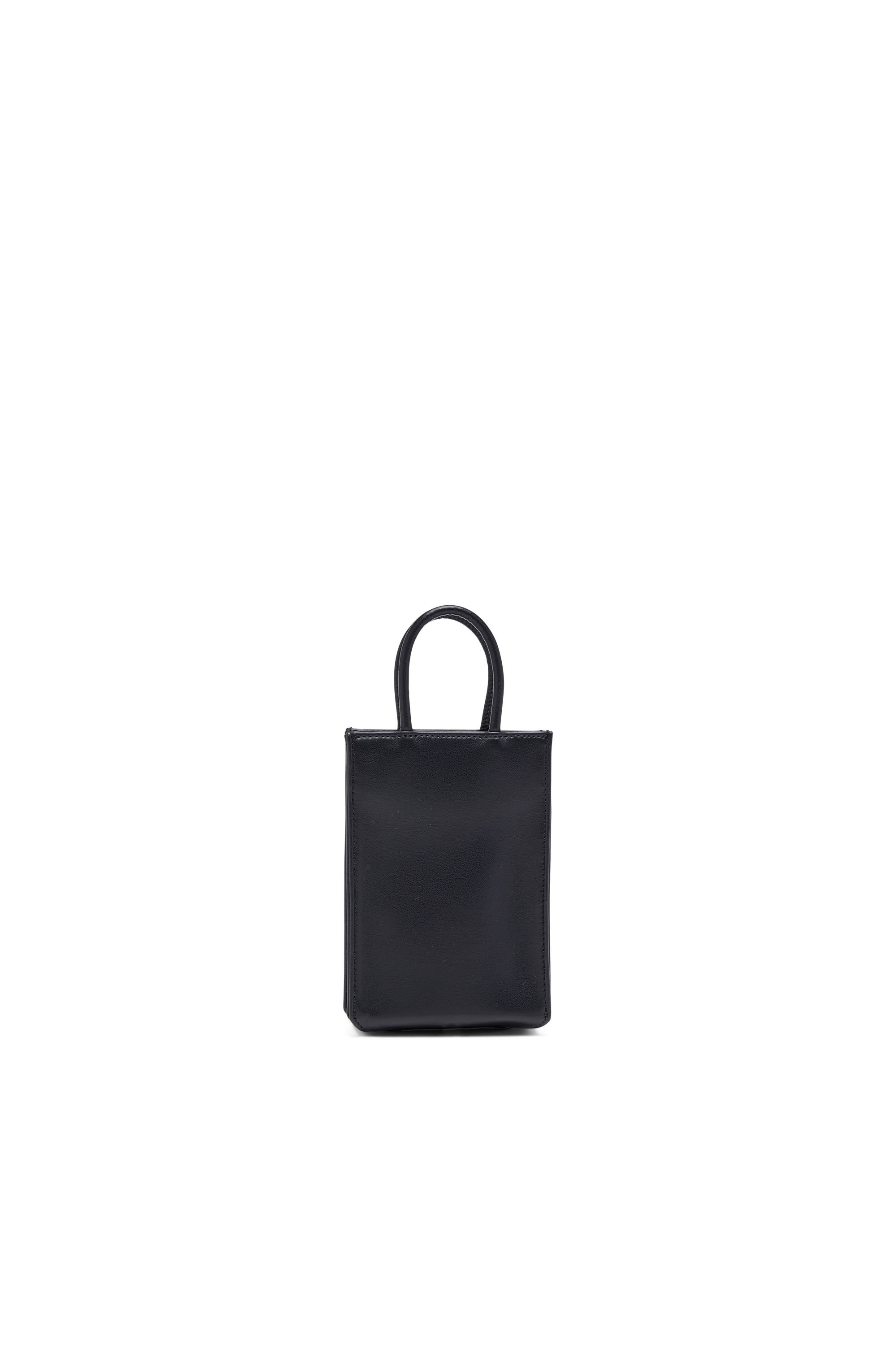 Diesel - DSL 3D SHOPPER MINI X, Male's Dsl 3D Mini -Small PU tote bag with embossed logo in ブラック - 3