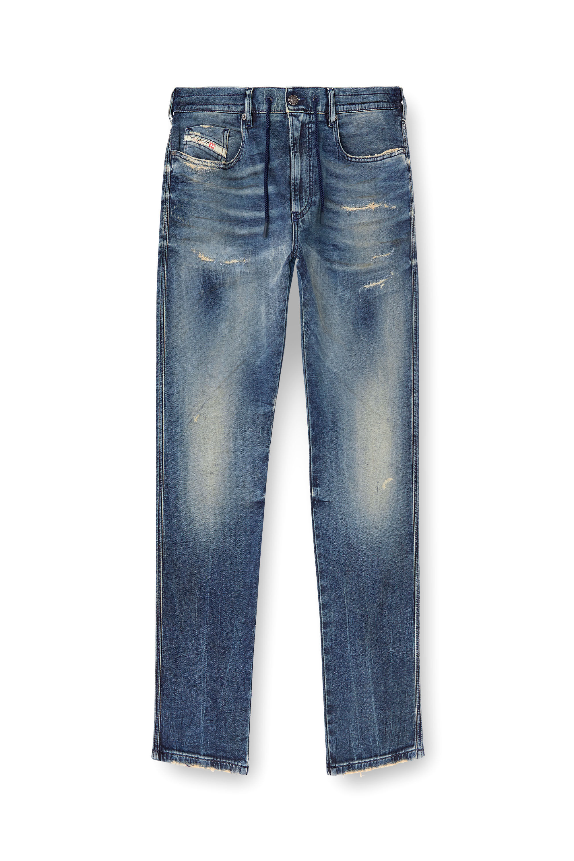 Diesel - Male's Slim 2060 D-Strukt Joggjeans® 068PN, ミディアムブルー - 2