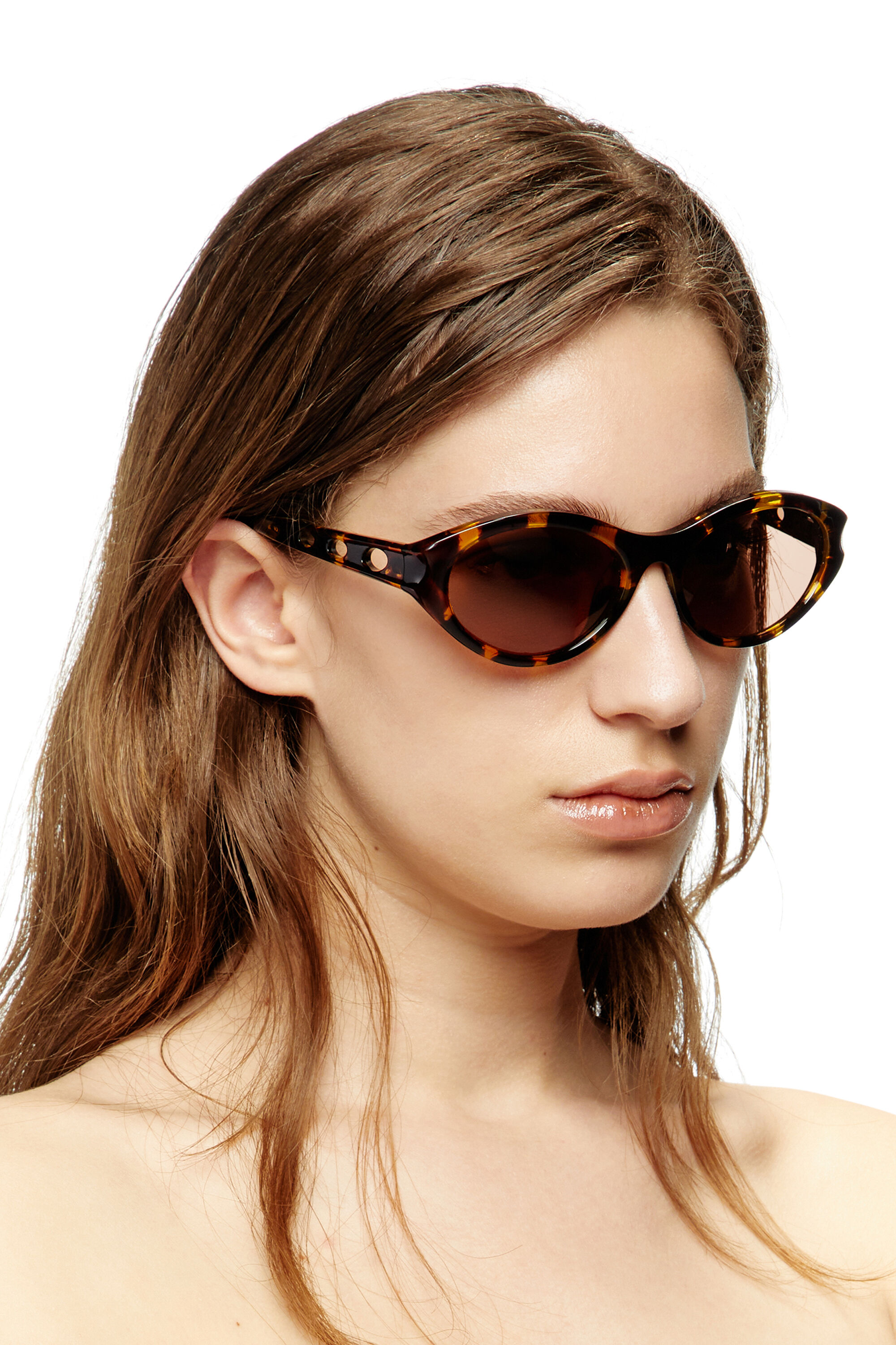 0DL3005U Oval sunglasses｜ブラウン｜ウィメンズ｜DIESEL