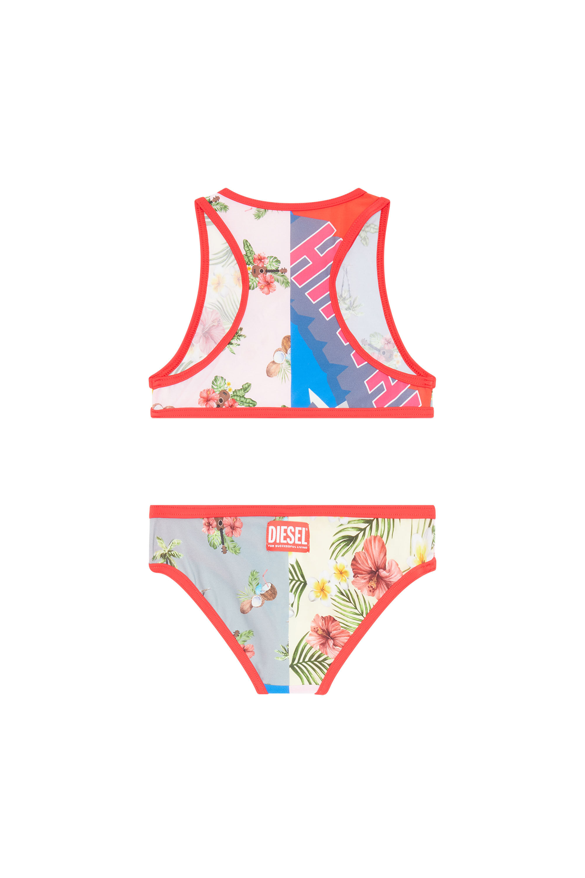 Diesel - MELAISY, Female's Bikini with patchwork print in ピンク/レッド - 2