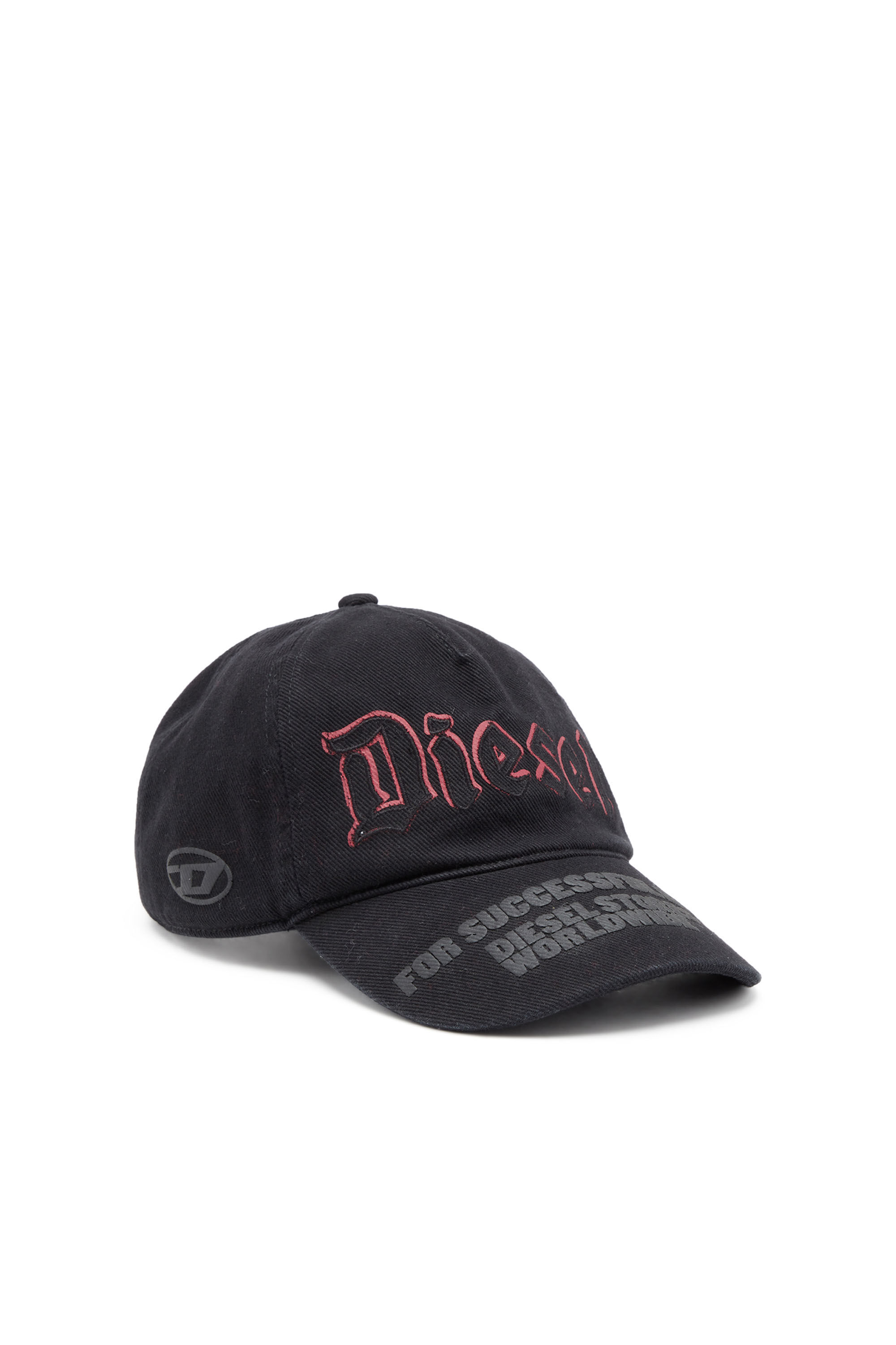 C-HOLM Overdyed baseball cap with logos｜ブラック｜メンズ｜DIESEL