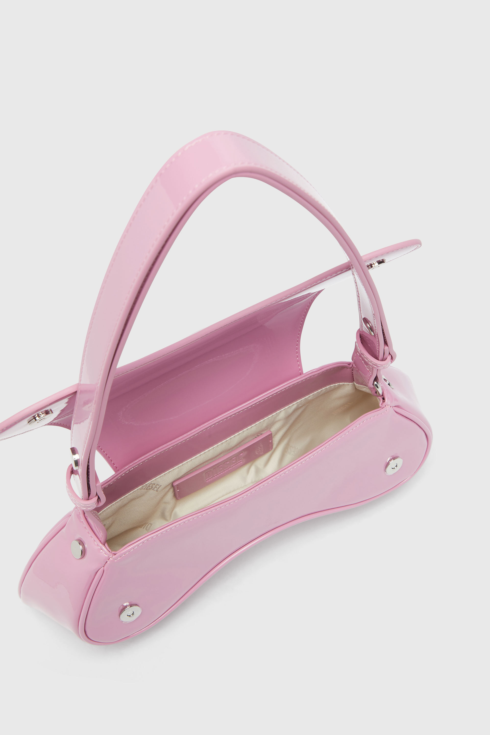Diesel - PLAY CROSSBODY, Female's クロスボディバッグ in ピンク / ホワイト - 4