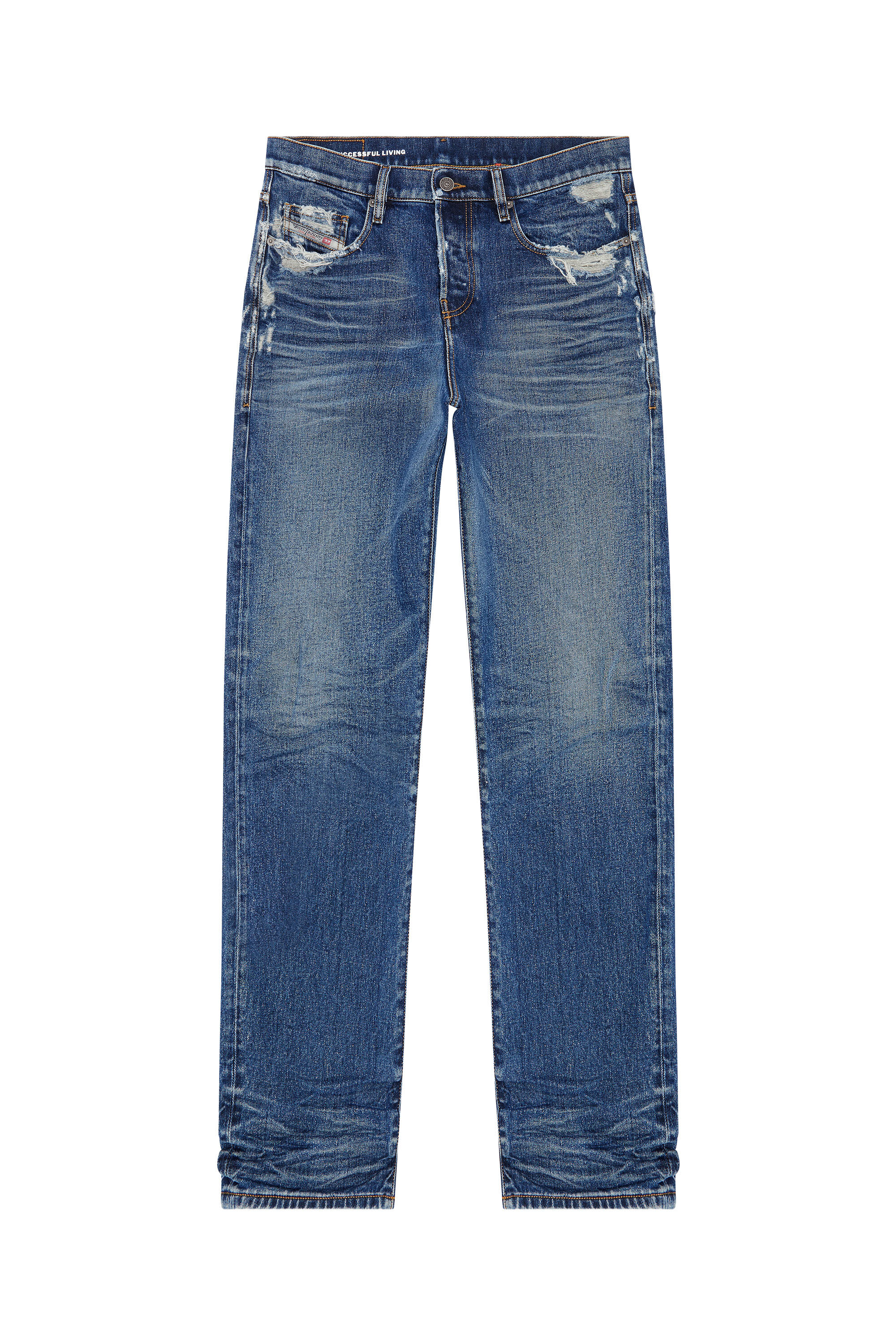 Diesel - Straight Jeans 2020 D-Viker 007Q2, ミディアムブルー - Image 2