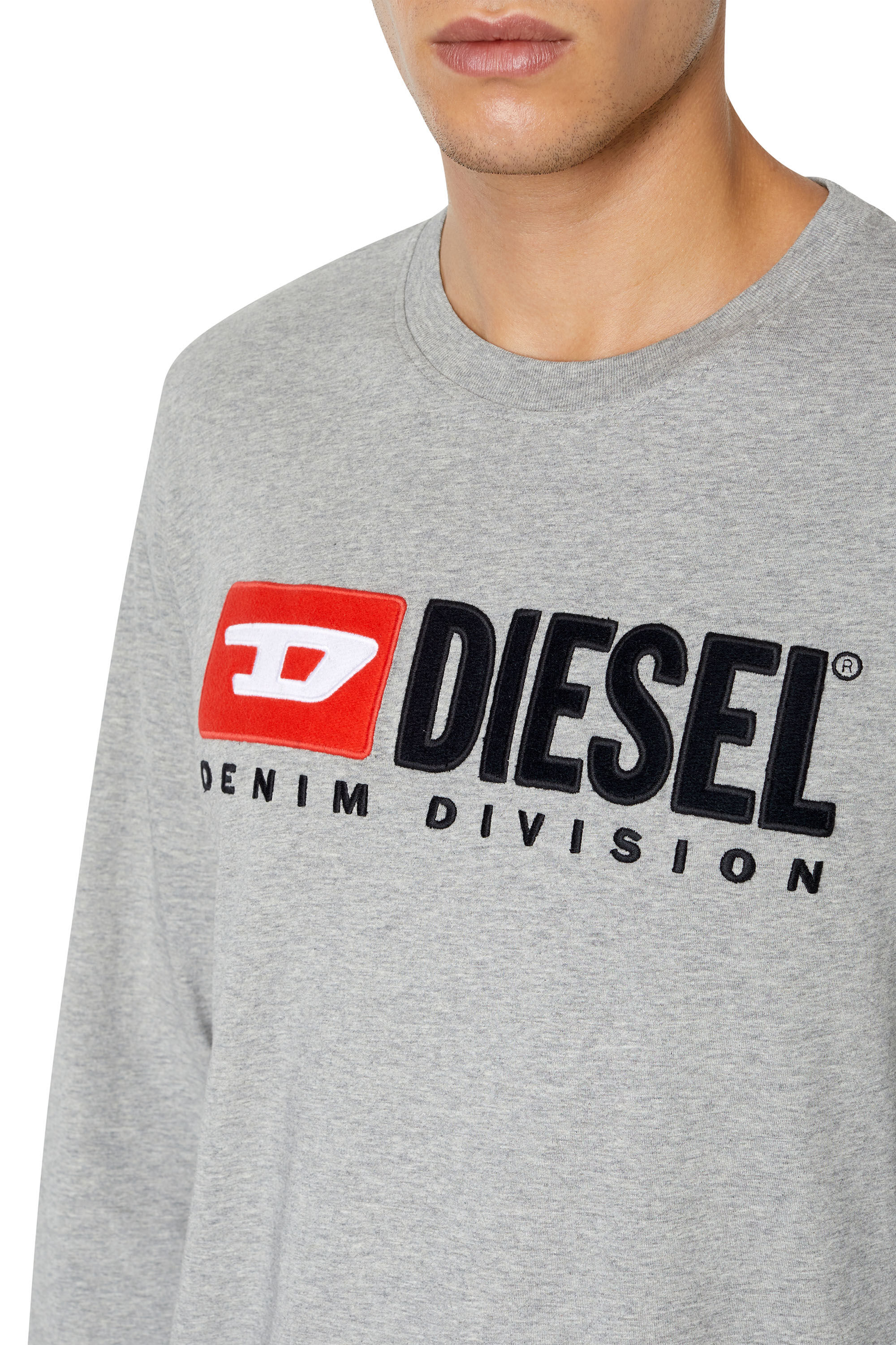 Diesel - T-JUST-LS-DIV, グレー - Image 4