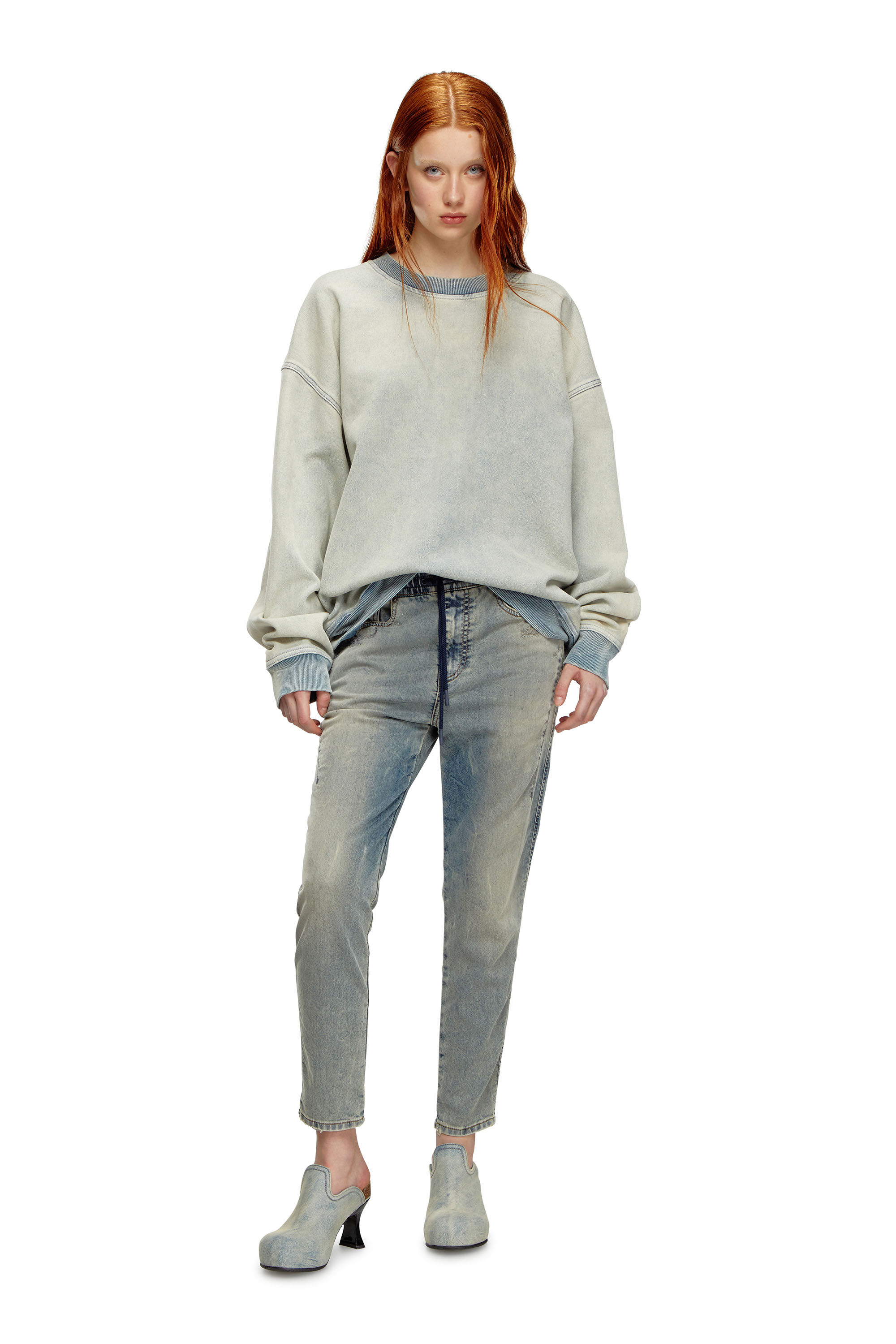 Diesel - Female's Regular 2041 D-Fayza Joggjeans® 068MA, ミディアムブルー - 1