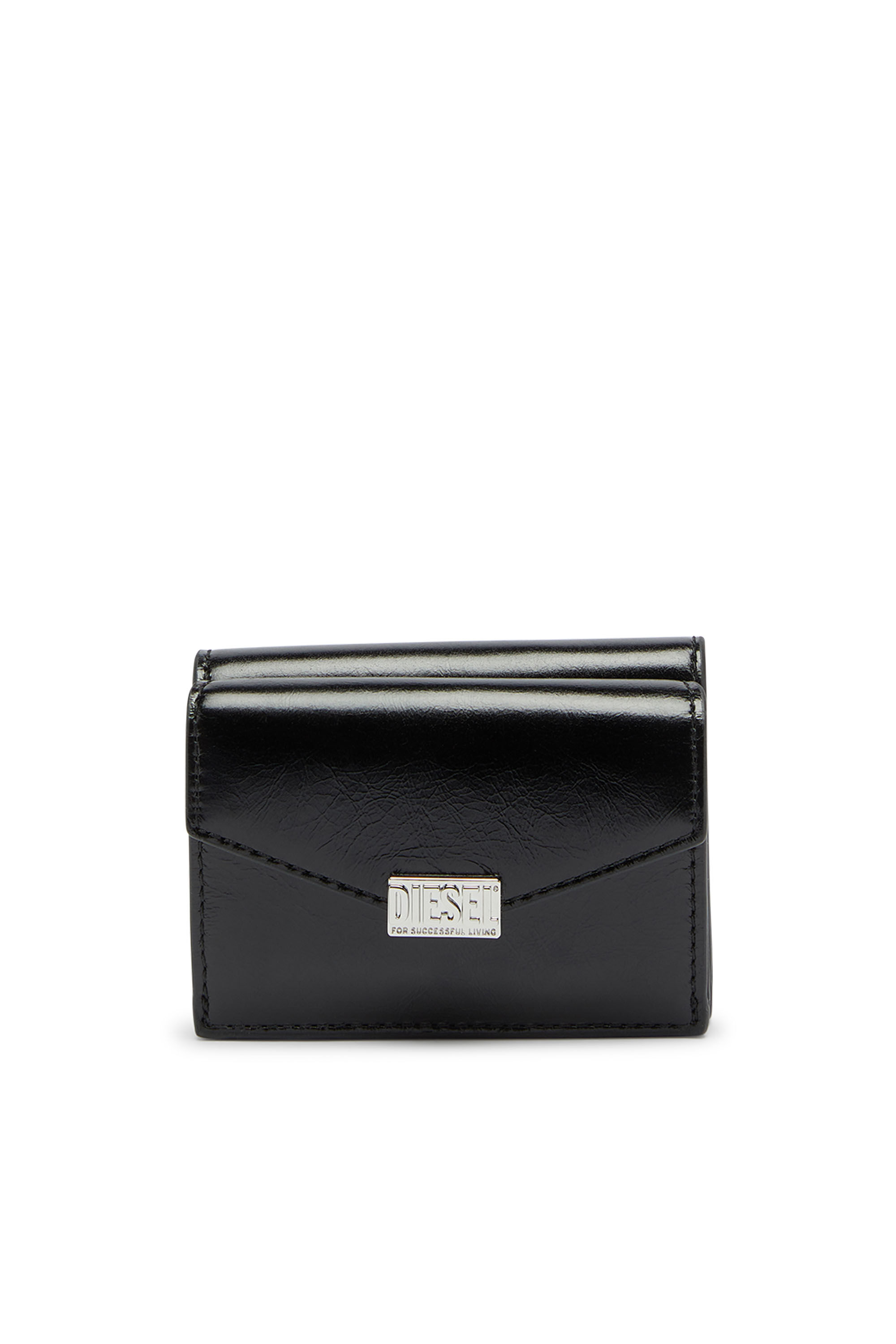 デルヴォー　財布 D-ENVELOP TRI FOLD COIN XS II 三つ折りウォレット｜ブラック