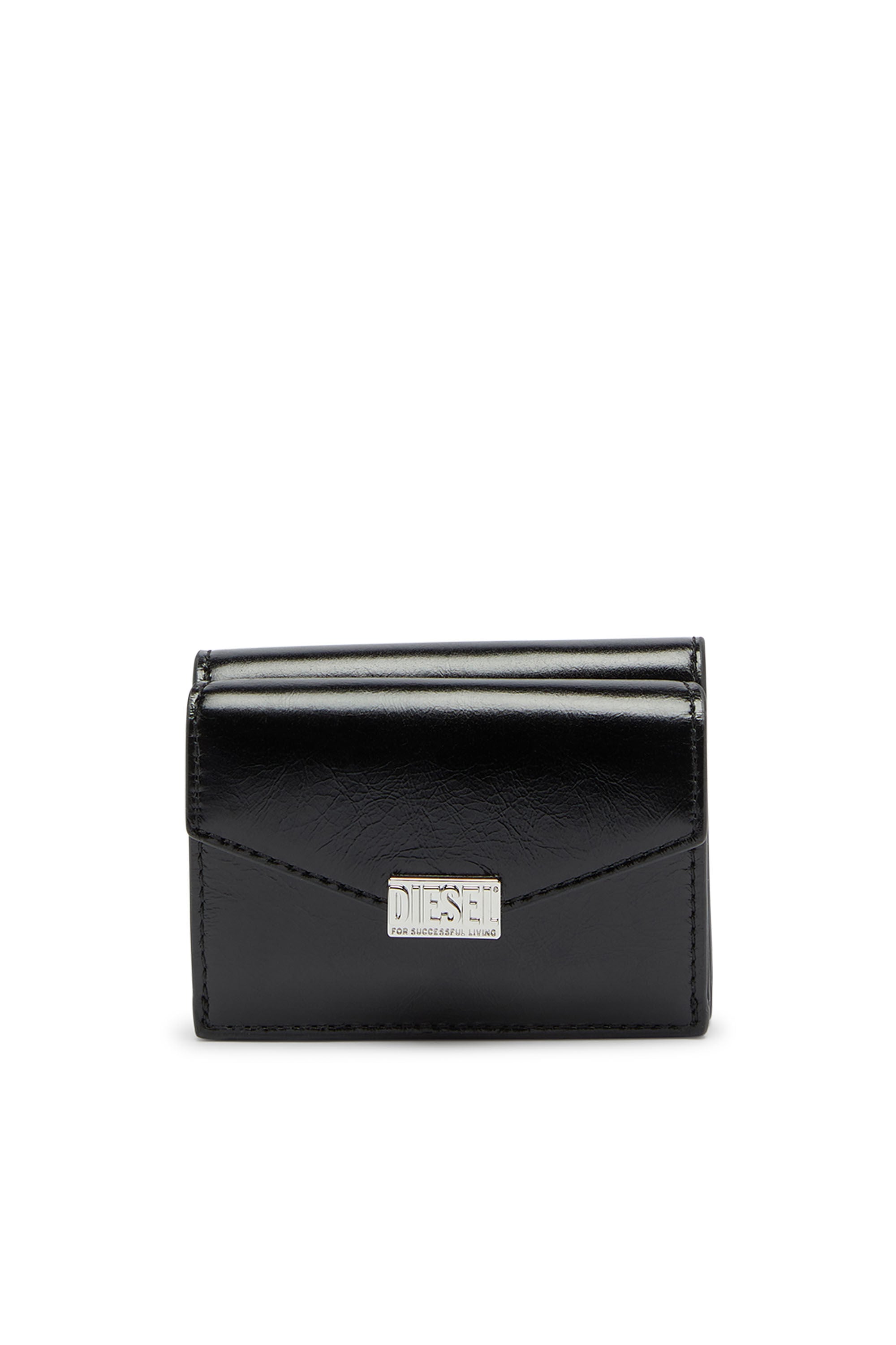 Diesel - D-ENVELOP TRI FOLD COIN XS II, Female's 三つ折りウォレット in ブラック - 1