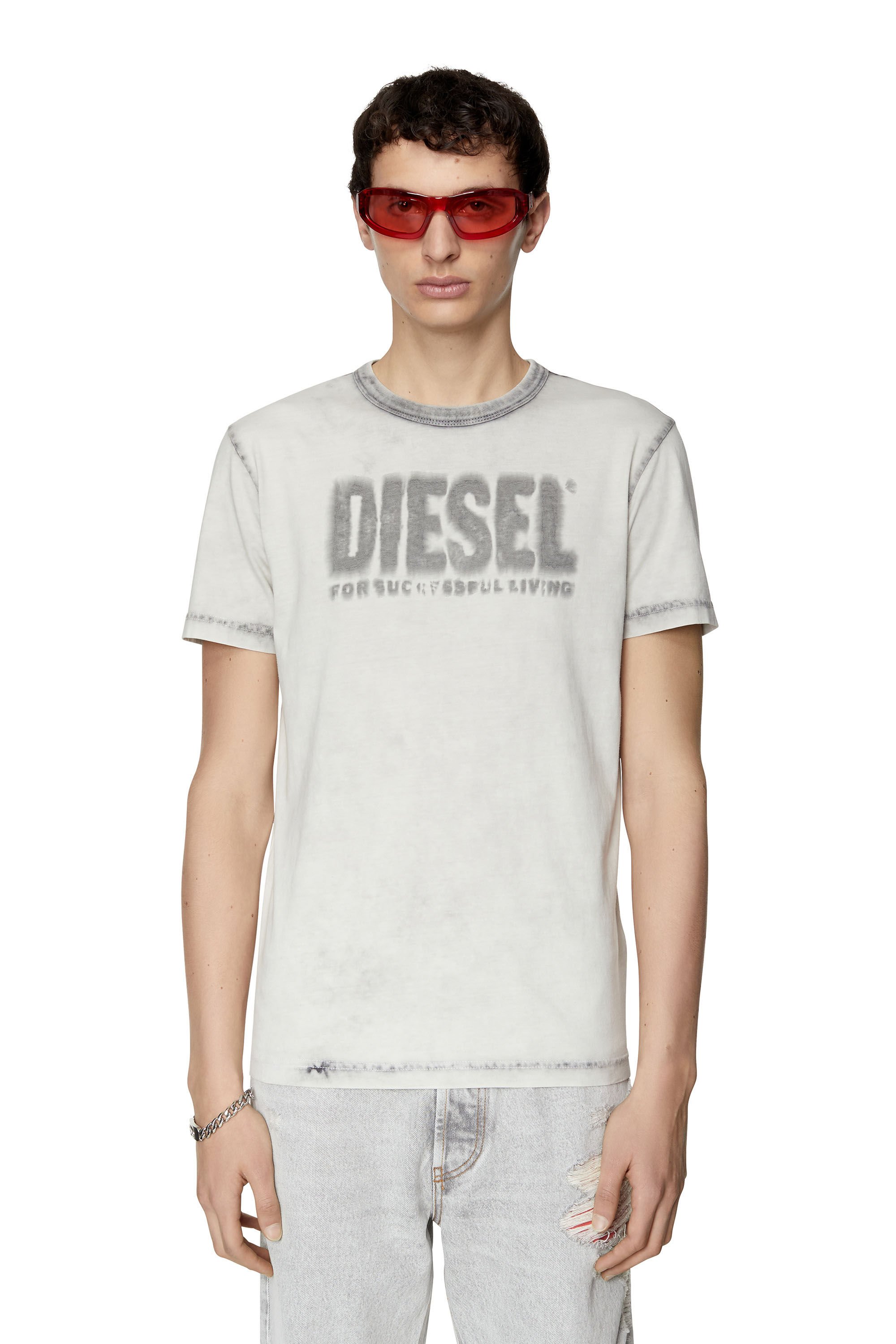 Diesel - T-DIEGOR-E6, Male's ロゴ Tシャツ in ブラック - 3