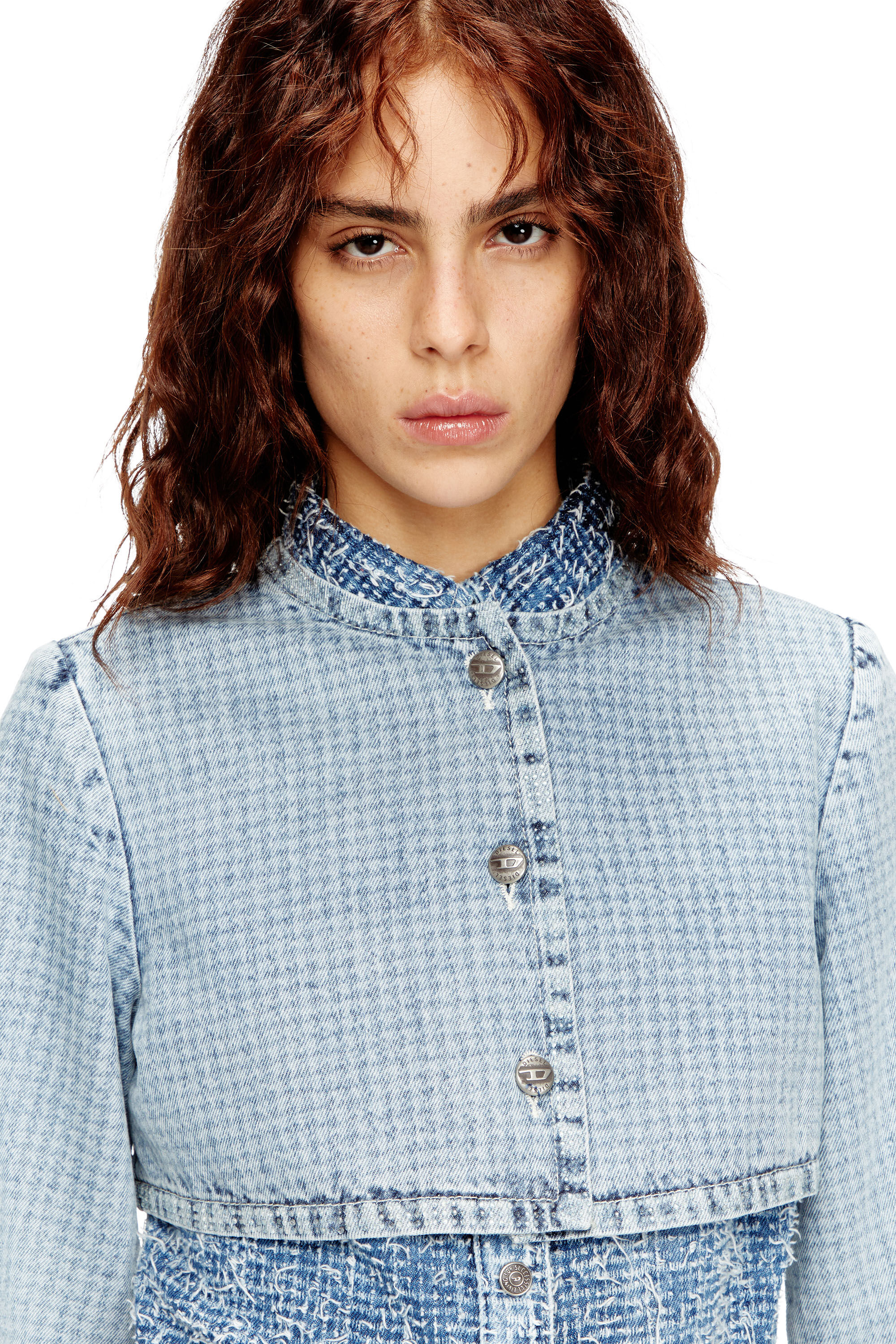DE-TERRI-S デニムジャケット｜ブルー｜ウィメンズ｜DIESEL