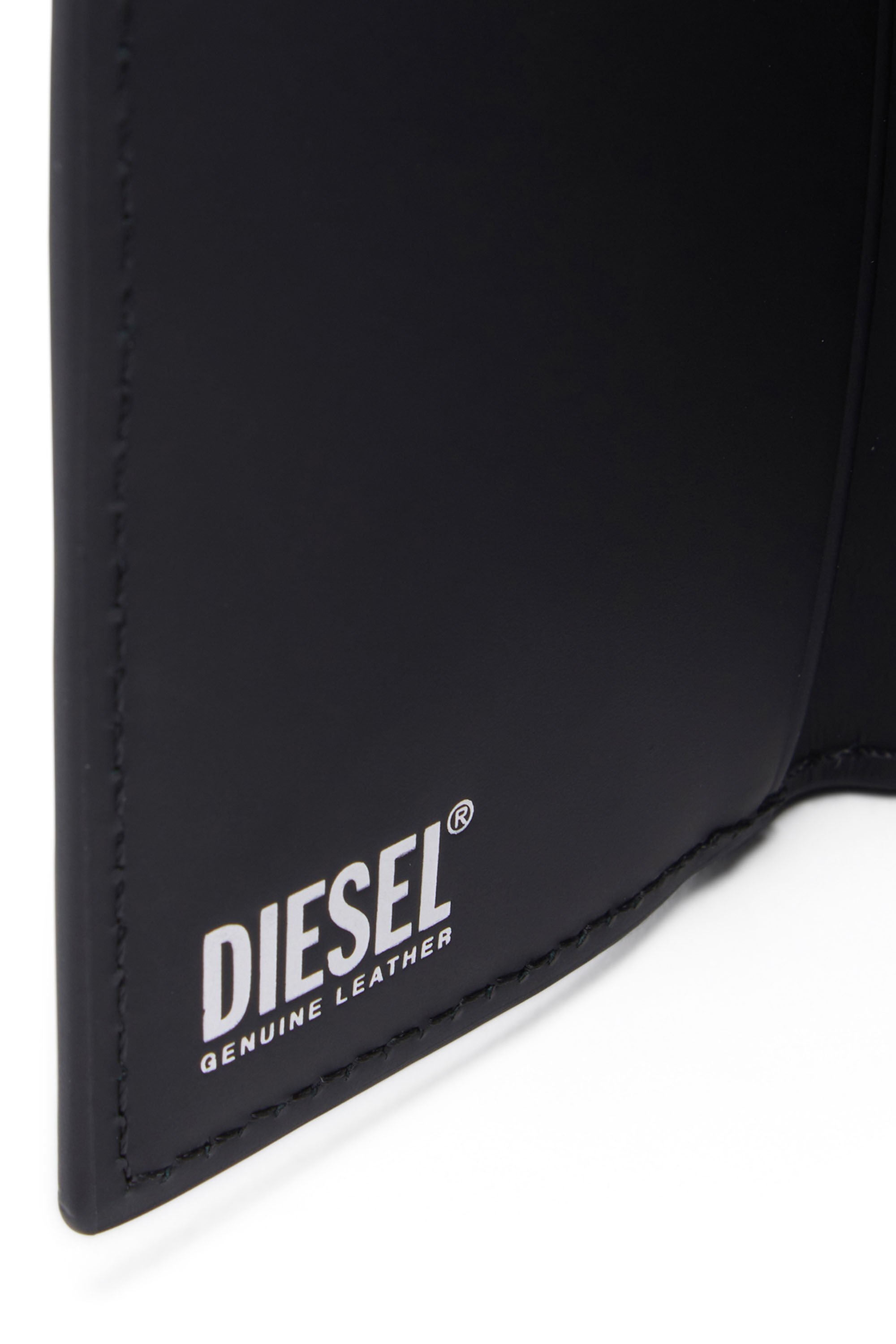 Diesel - 1DR TRI FOLD COIN XS II, Female's Tri-fold wallet in matte leather in ブラック - 4