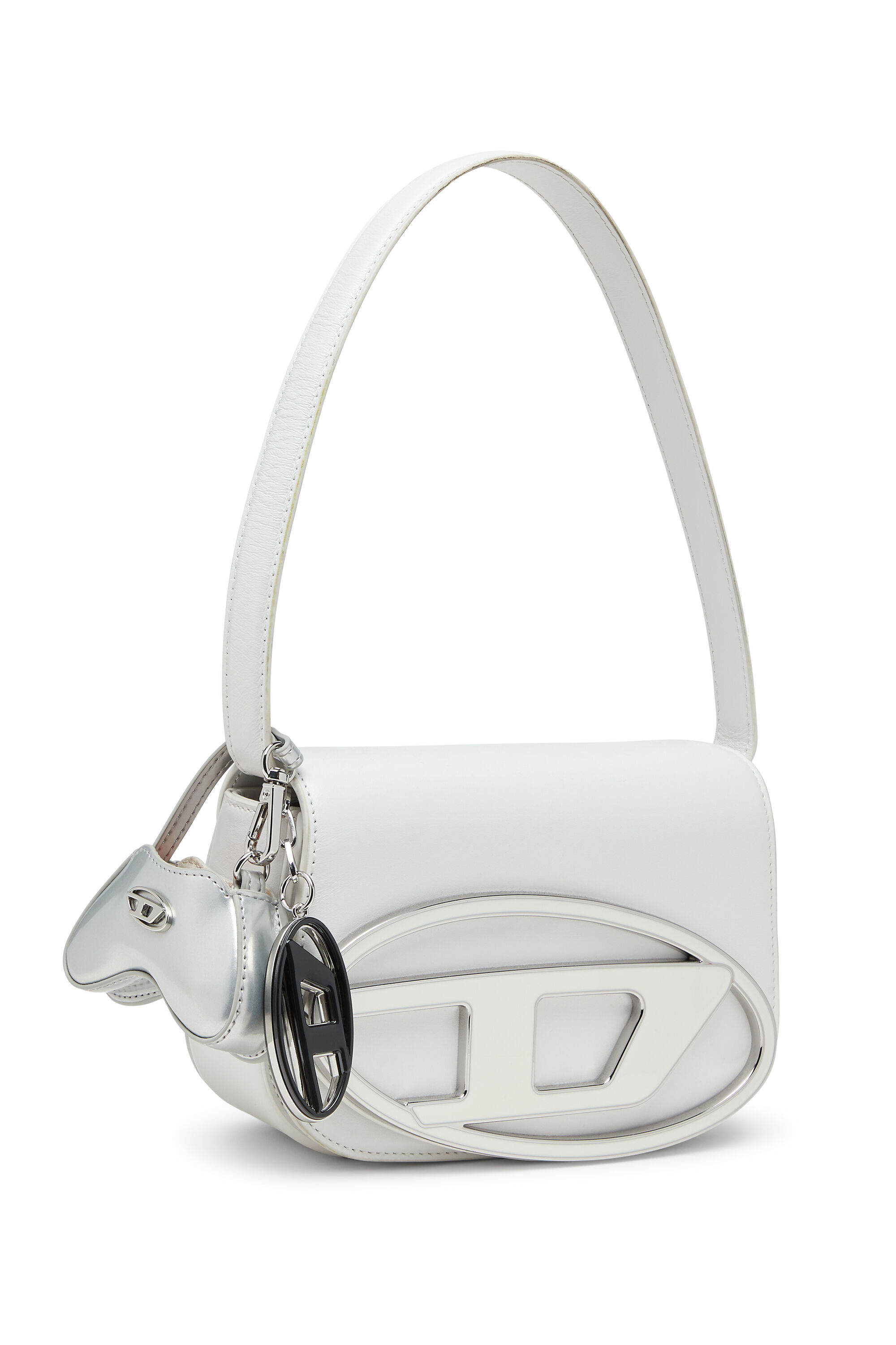 Diesel - PLAY CHARMS, Female's Glossy bag charm with mirror in シルバー - 3