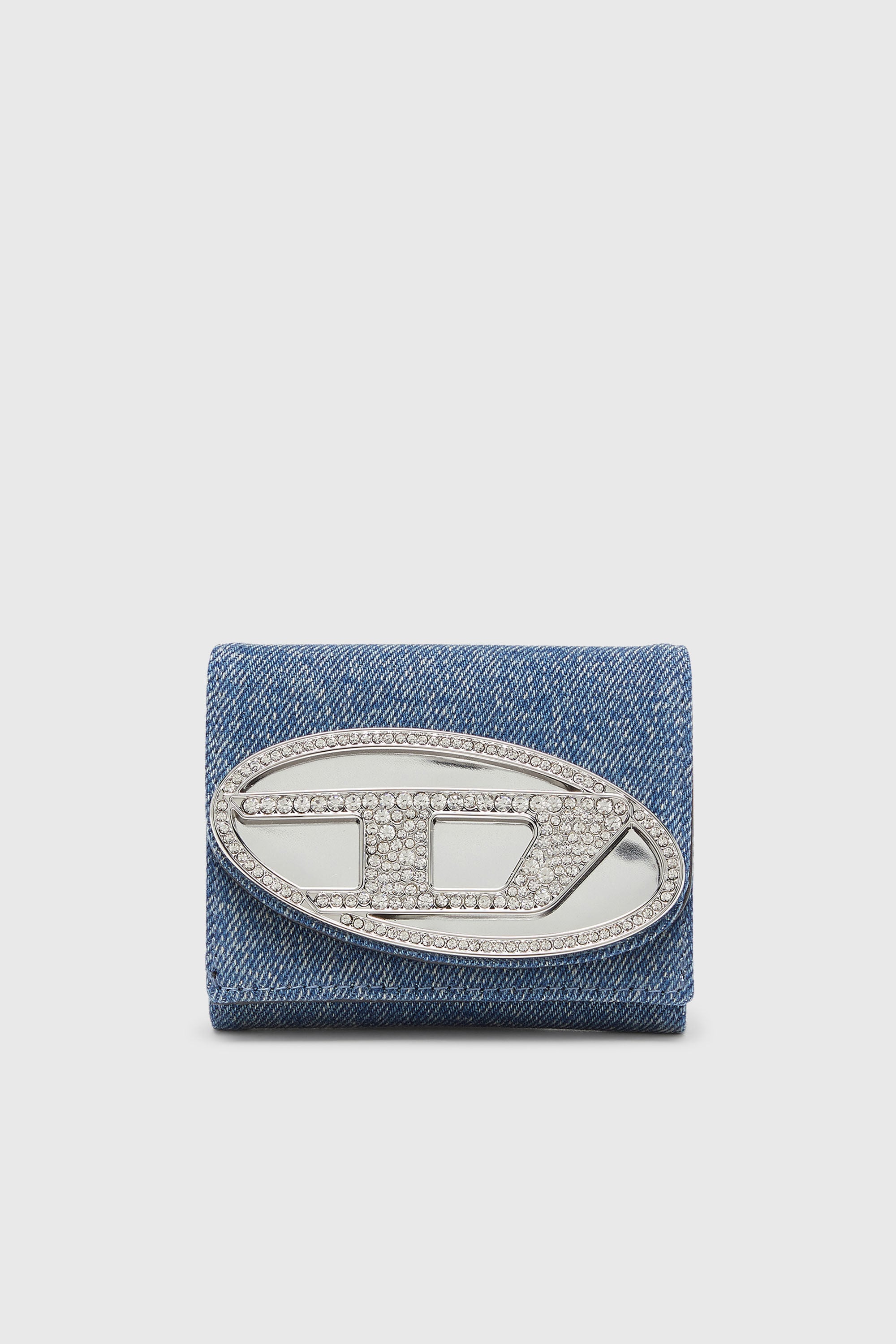 Diesel - 1DR TRI FOLD COIN XS II, Female's 三つ折りウォレット in ブルー - 1