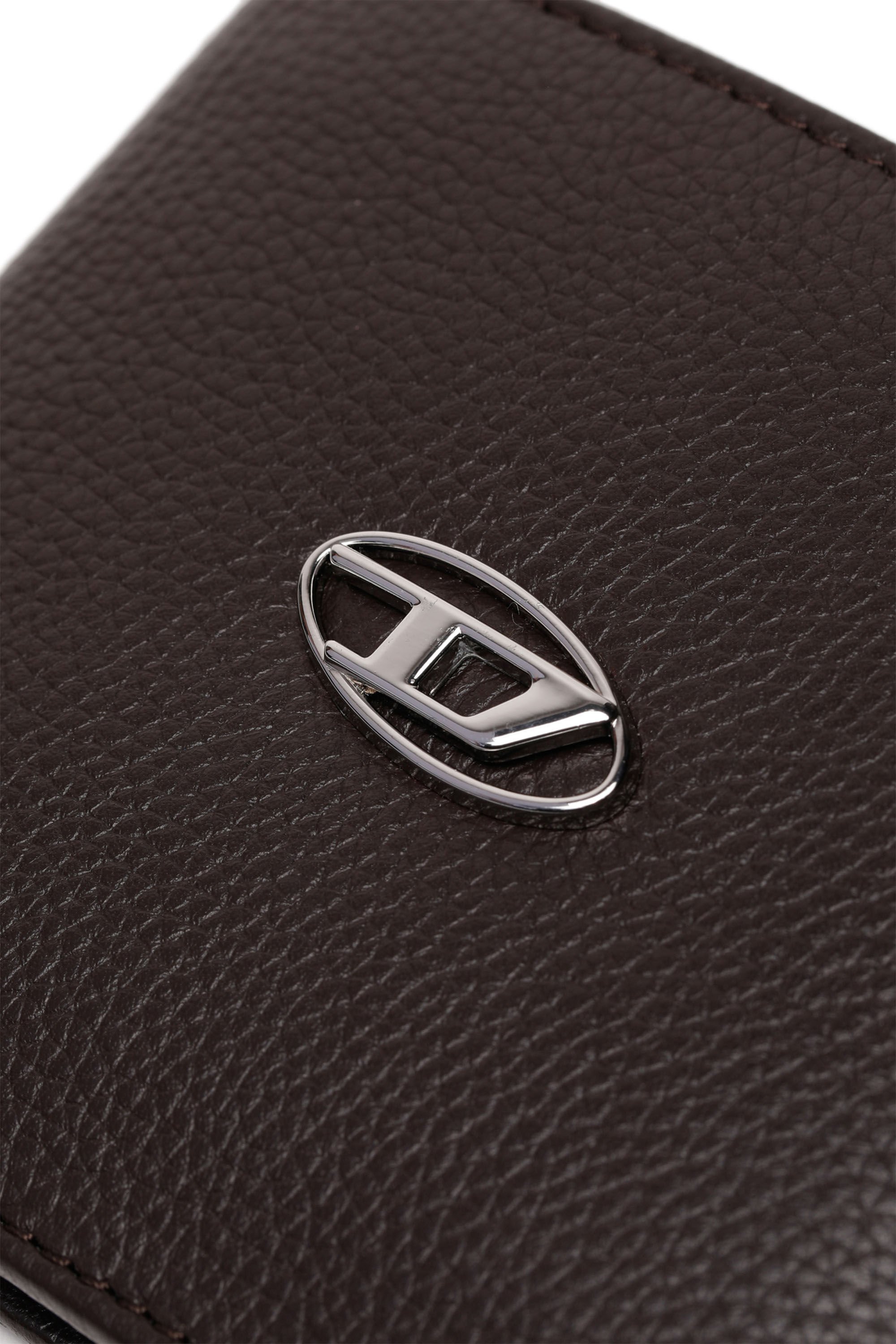 Diesel - BI FOLD COIN S, Male's カウレザー二つ折りウォレット in ブラウン - 4