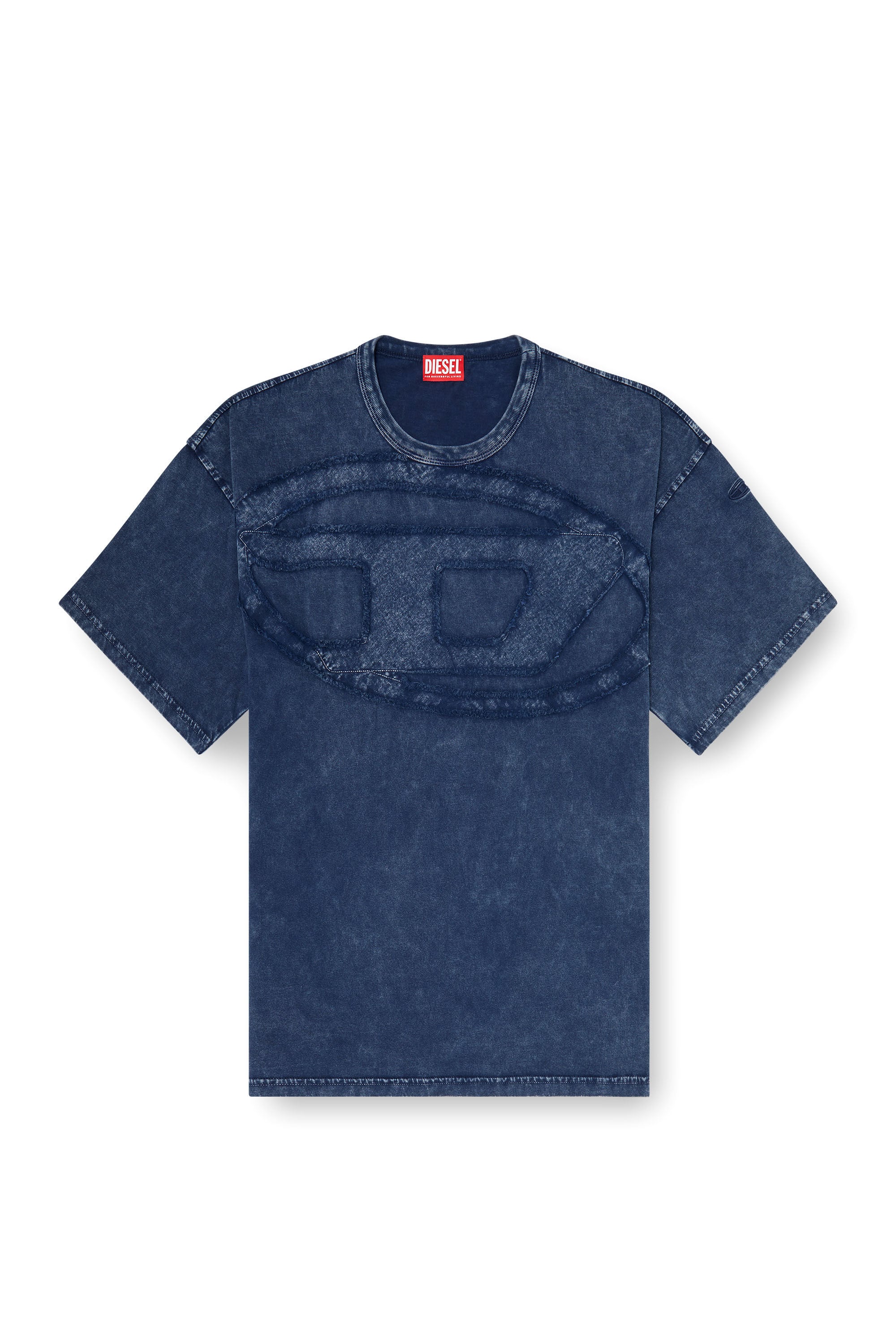 Diesel - T-BOXT-DEN, Male's Tシャツ in ミディアムブルー - 2