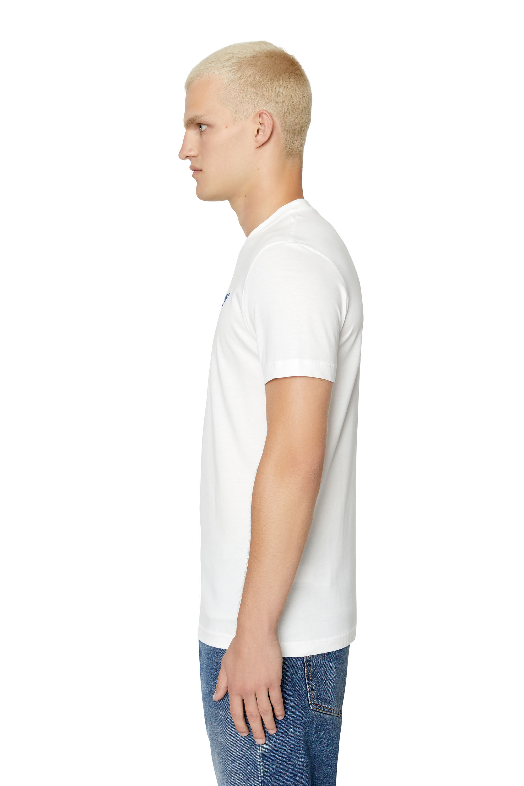 DIESEL T-shirt with shoulder bands アイボリー