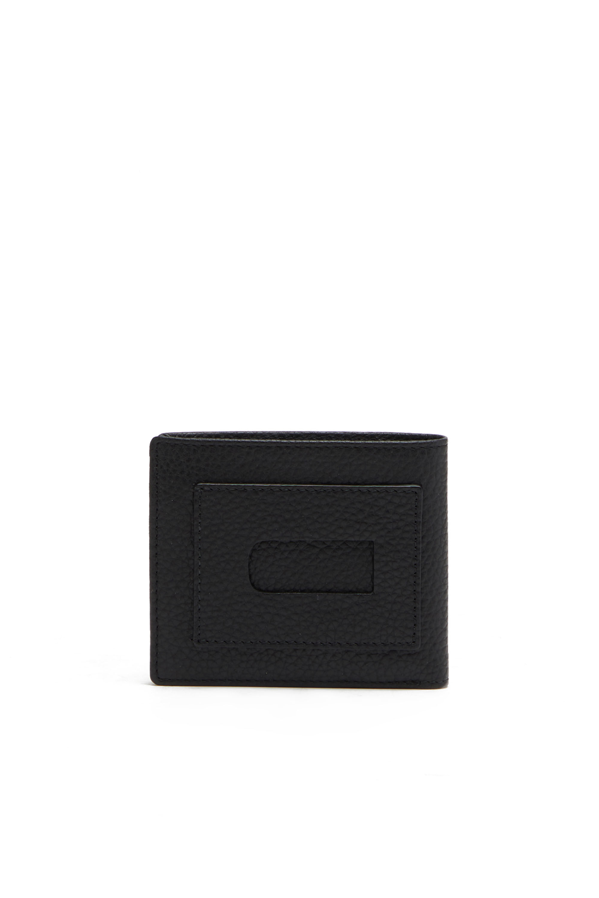 Diesel - BI-FOLD COIN S, Male's カウレザー 二つ折りウォレット in ブラック - 2