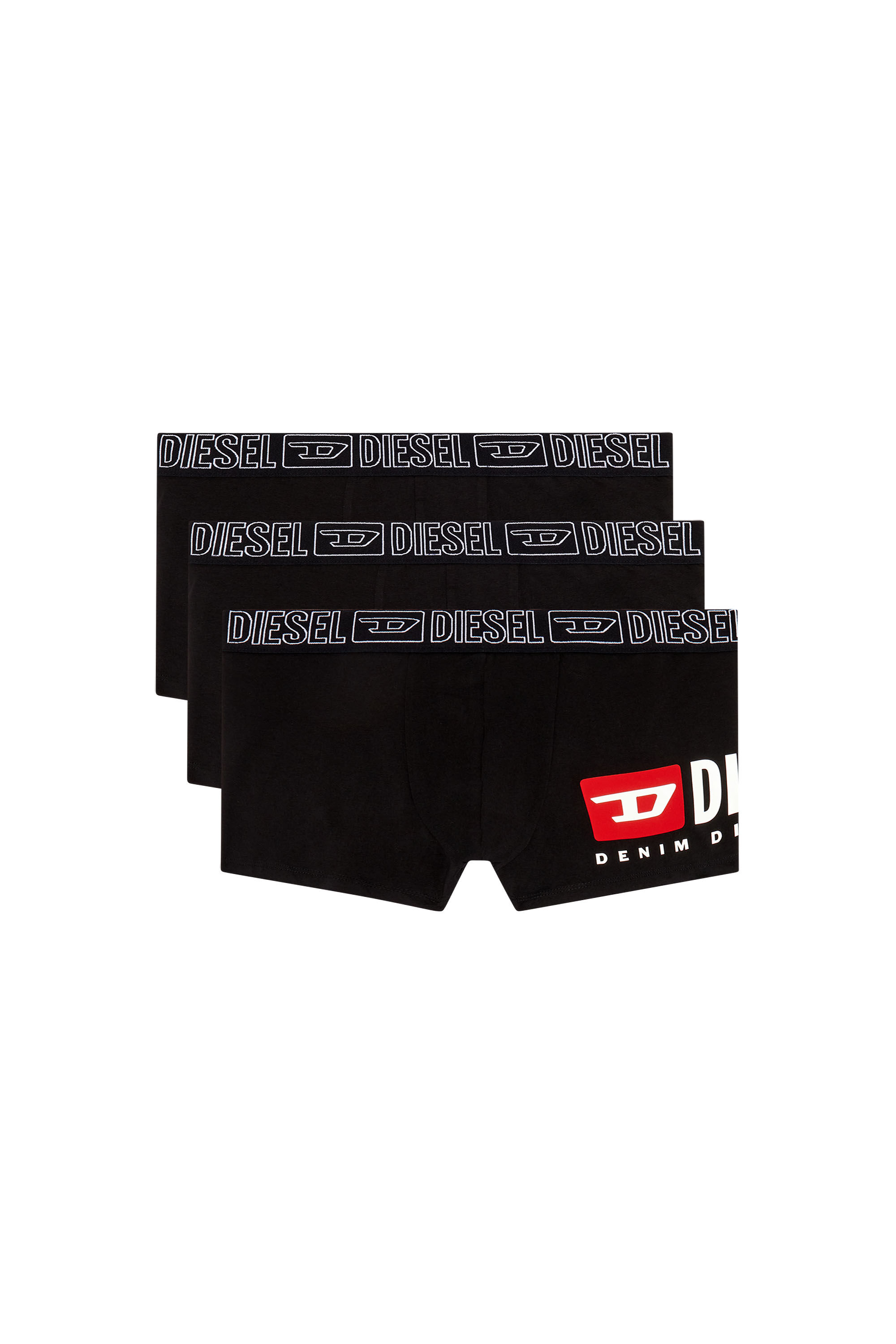 UMBX-DAMIENTHREEPACK 3-pack of boxer briefs in stretch cotton｜ブラック｜メンズ｜ DIESEL