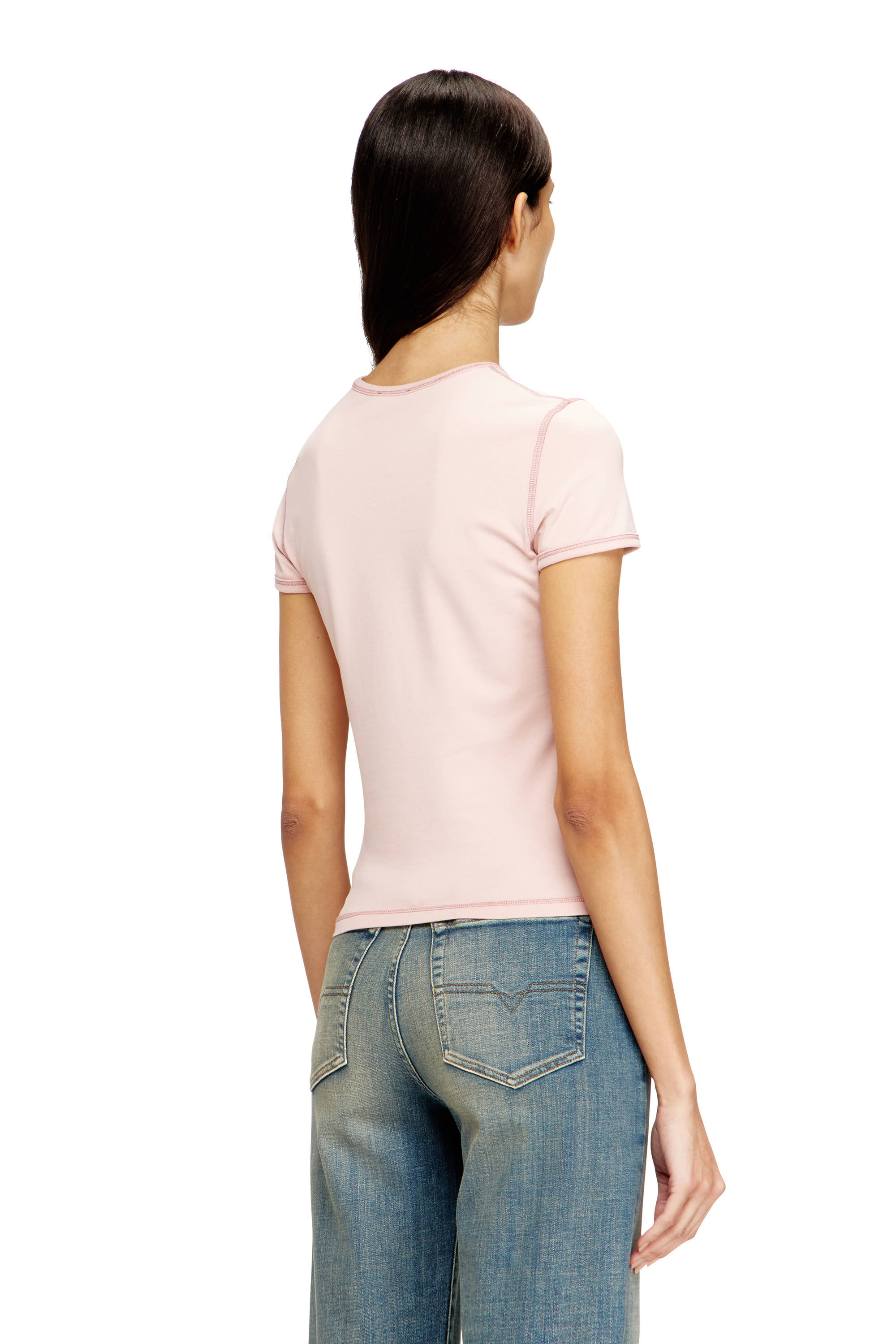 【みい子さま専用】DIESEL T-UNCUTIES-LONG-S5 Tシャツ T-UNCUTIES-LONG-S5 Tシャツ｜ピンク｜ウィメンズ｜DIESEL