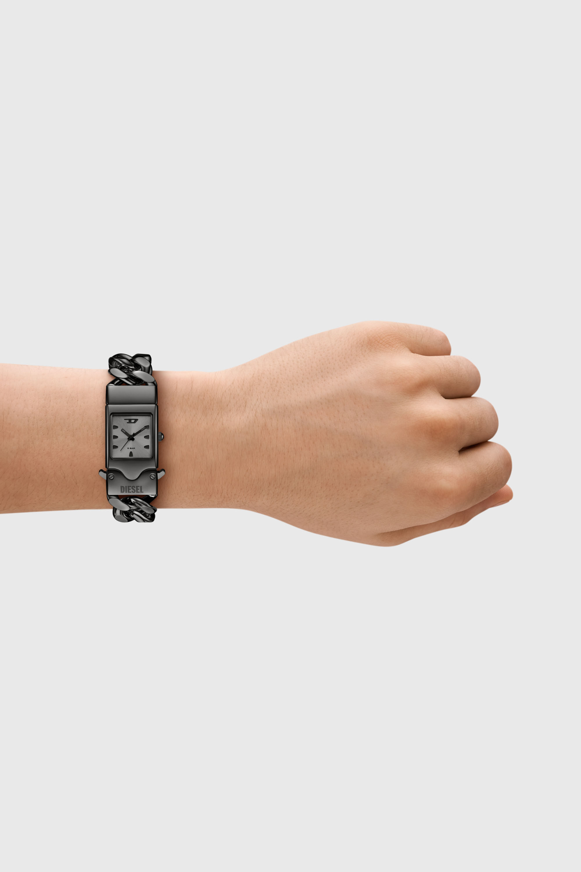 DZ2227 WATCH Closer in gunmetal stainless steel watch｜グレー