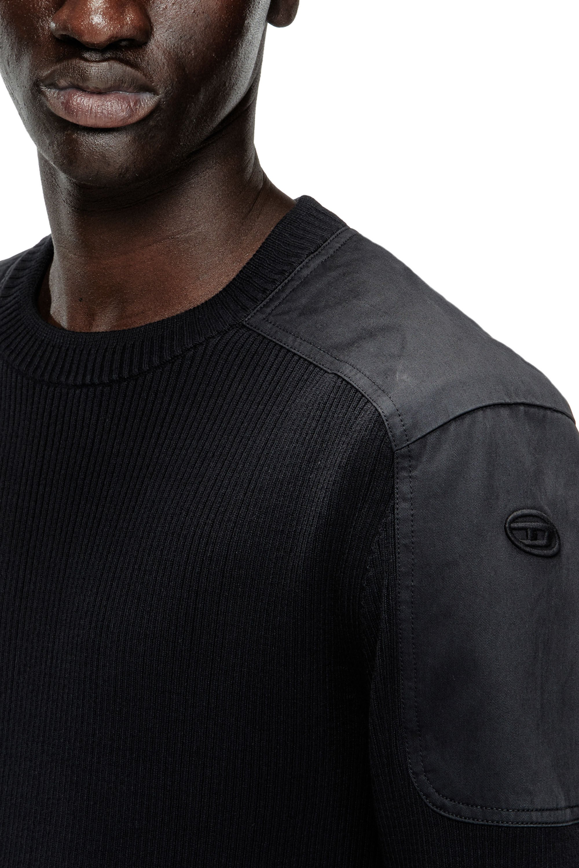 Diesel - K-MARTIN, Male's プルオーバーニット in ブラック - 4