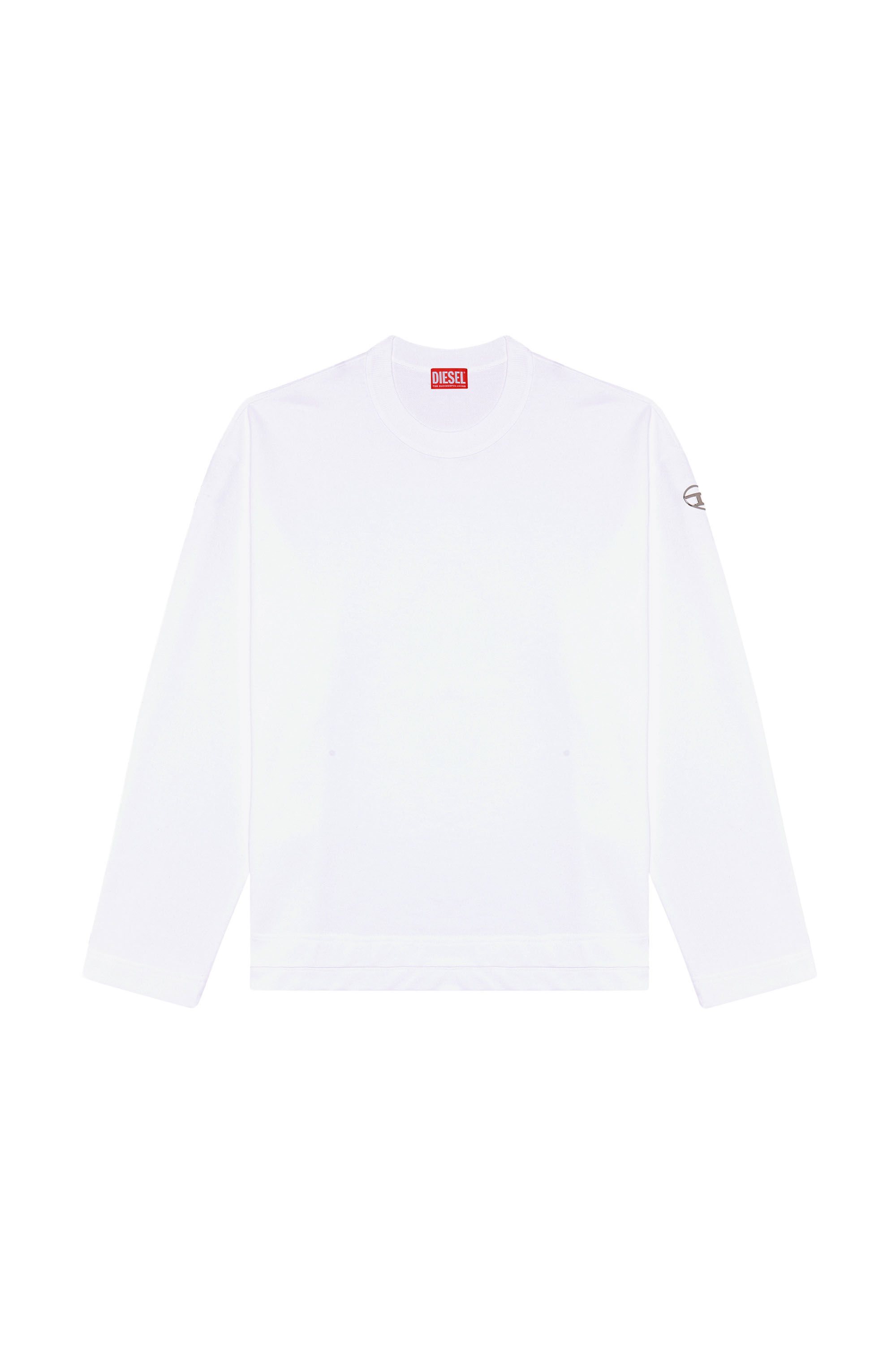 Diesel - S-MACSIS-OD, Male's スウェットプルオーバー in ホワイト - 2