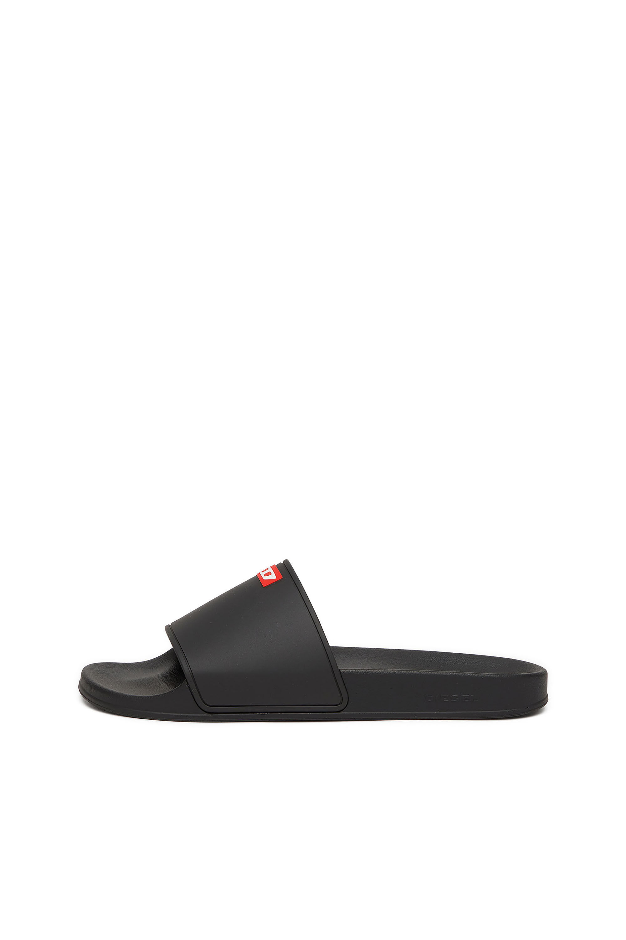 Diesel - SA-SWIM, Male's Sa-Swim-Rubber pool slides with D logo in ブラック - 7