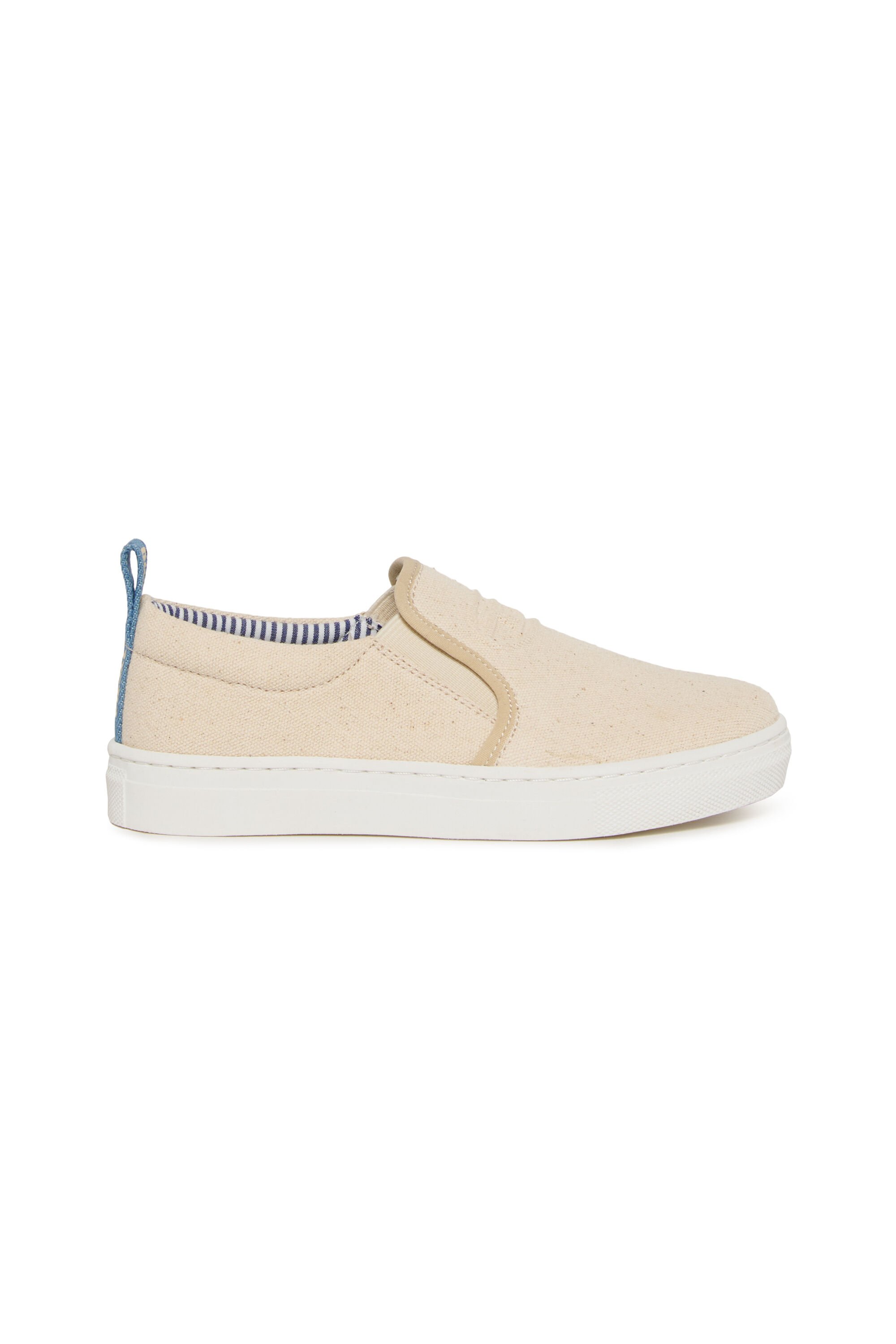 Diesel - S-SLIPGAB, Unisex's S-SLIPGAB-Slip-on sneakers in cotton in ベージュ - 1