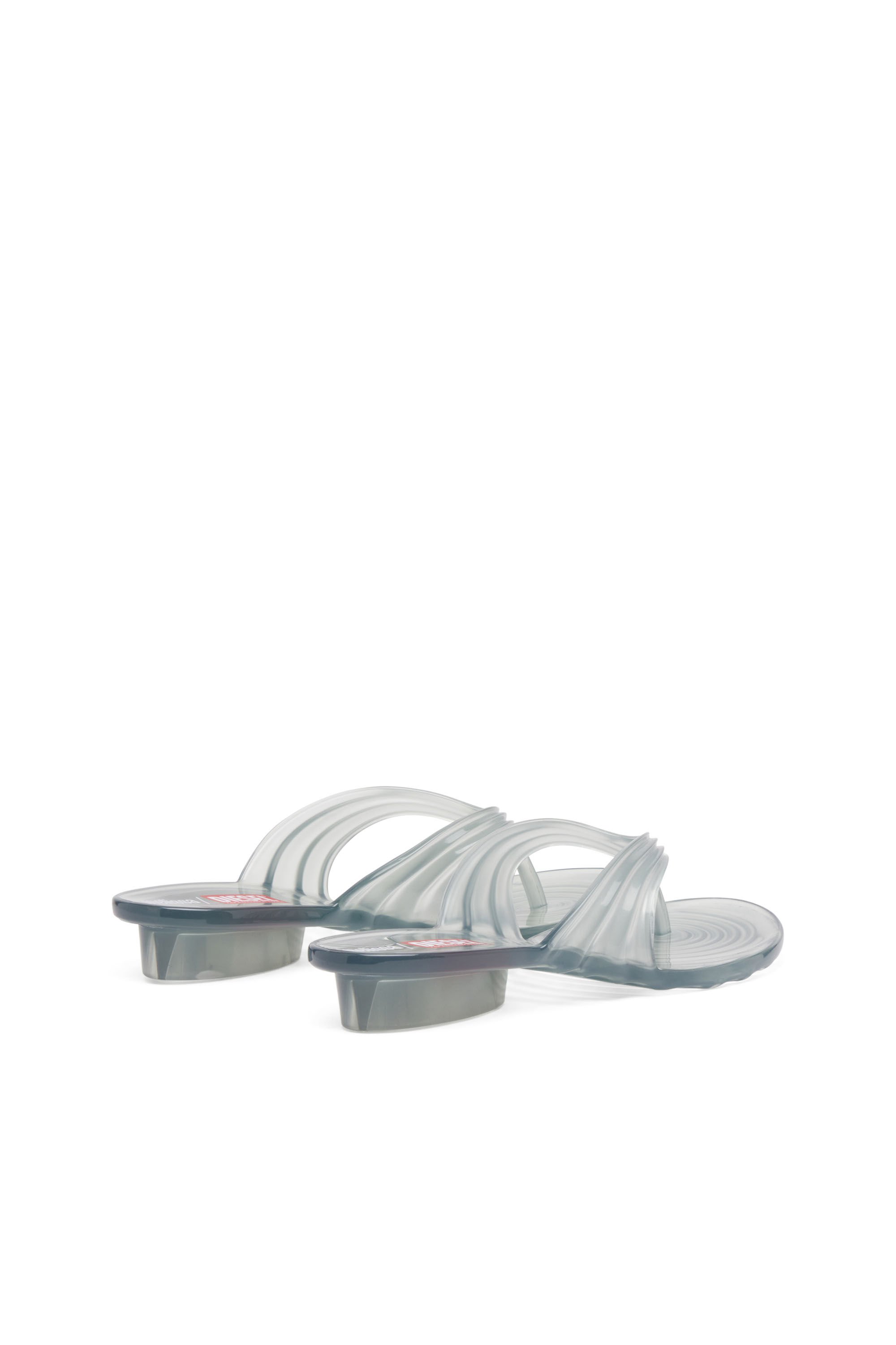 Diesel - MELISSA QUANTUM THONG, Female's Sculptural flip-flops in Melflex® in ライトグレー - 4