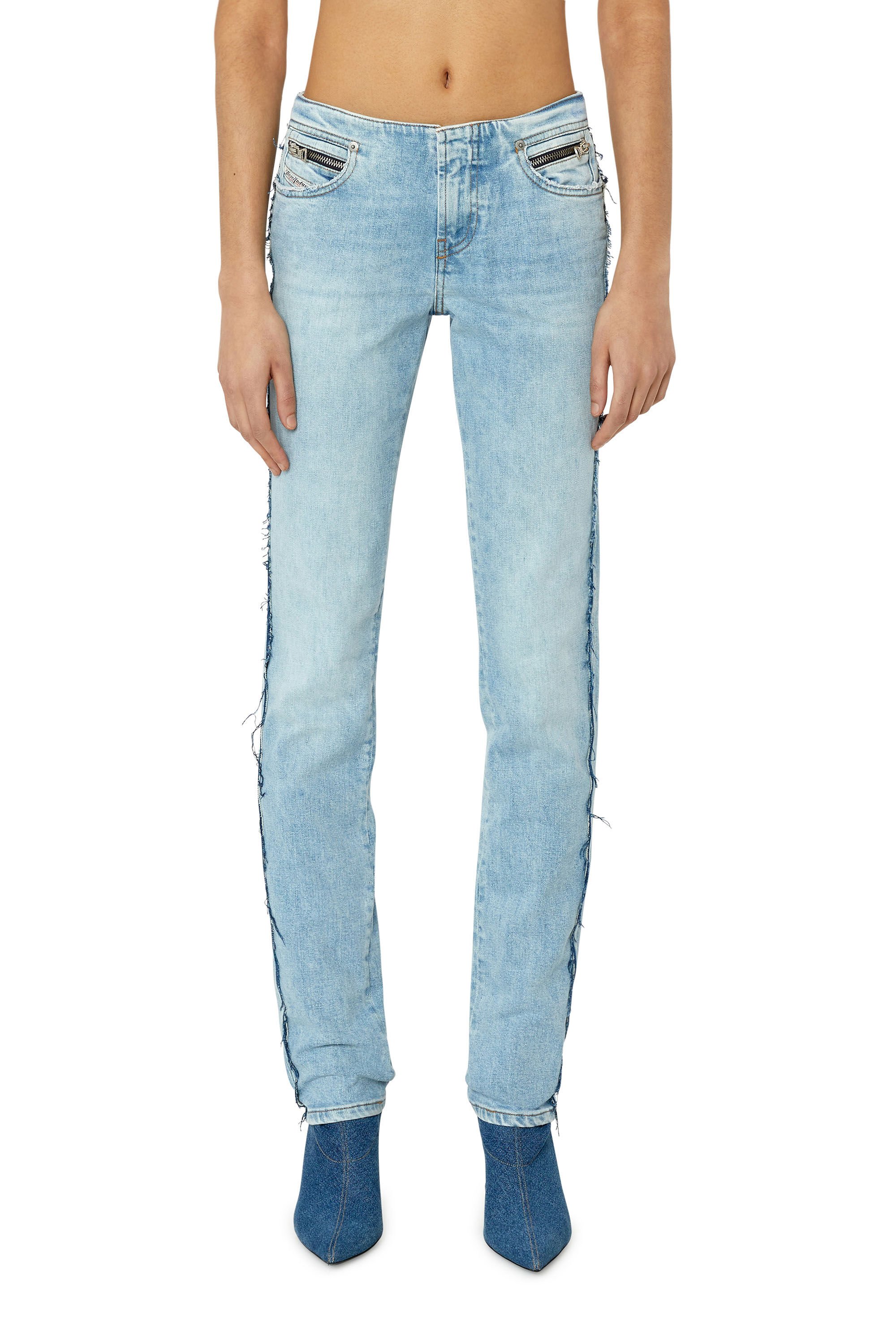 Diesel - Skinny Jeans D-Tail 09F41, Female's SS23  デニム スキニーフィット in ライトブルー - 3
