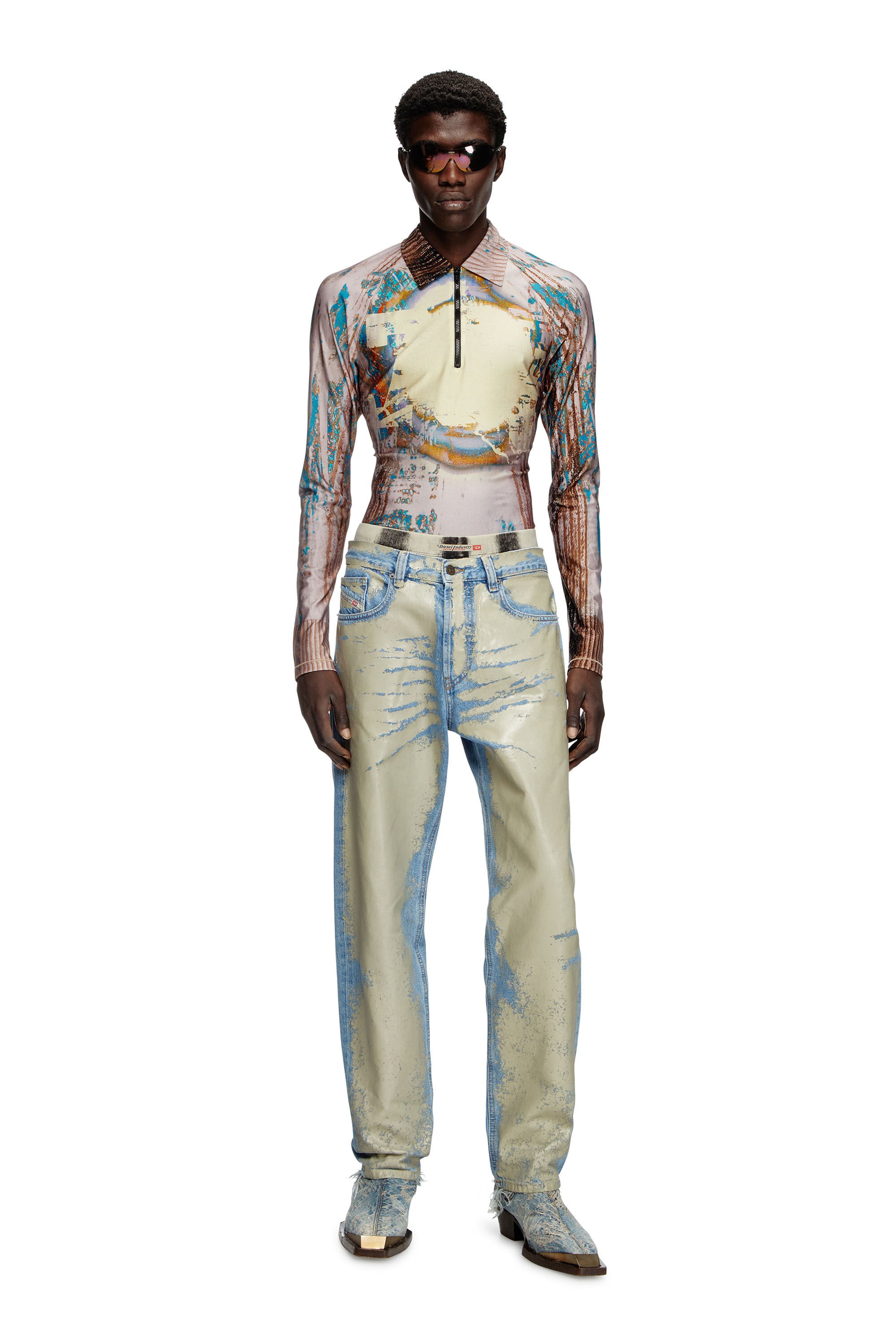 Diesel - Male's Regular Jeans 2024 D-Macs 007AL, ライトブラウン - 1