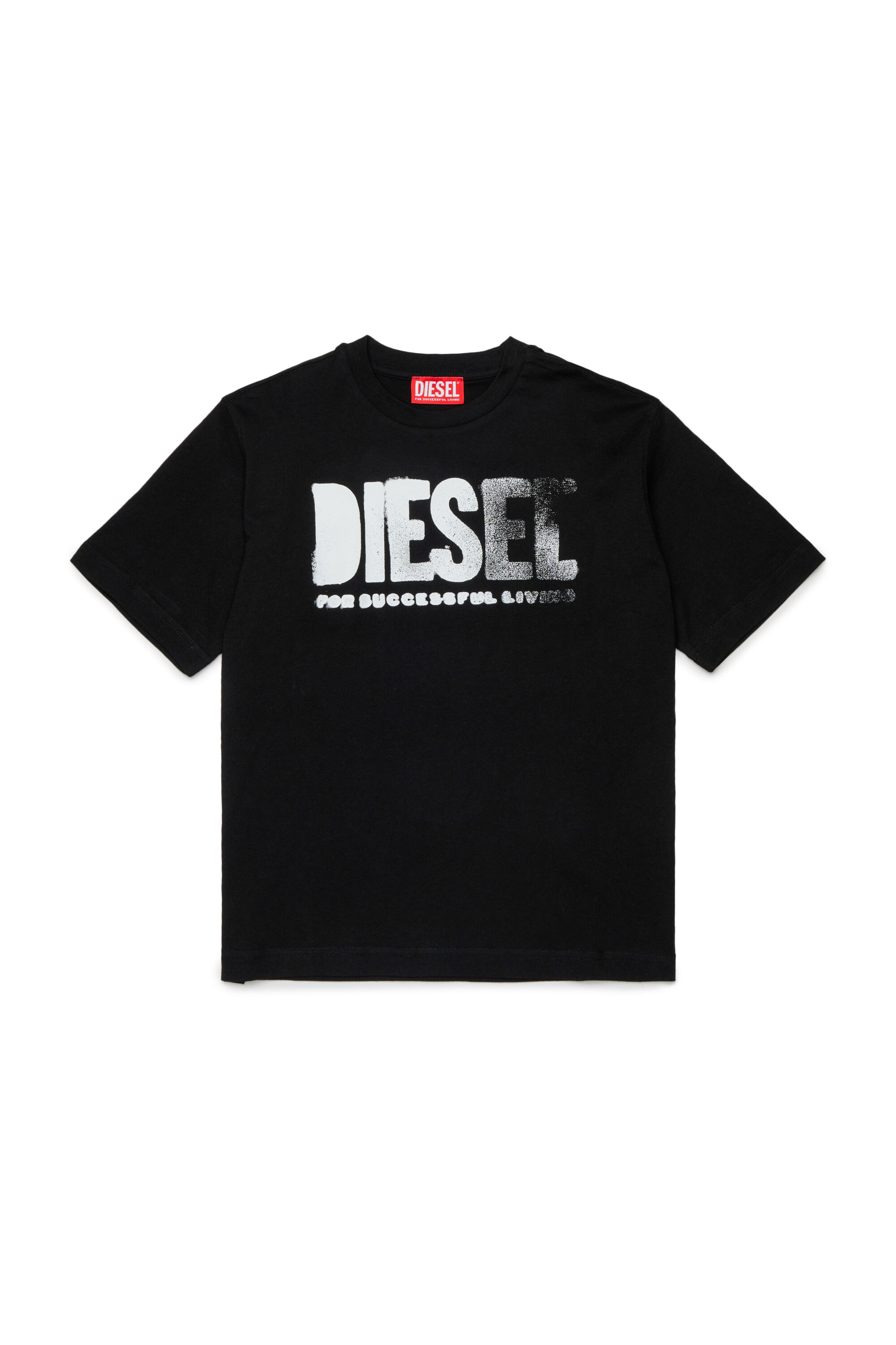 Diesel - THIDE OVER, Male's Tシャツ in ブラック - 1