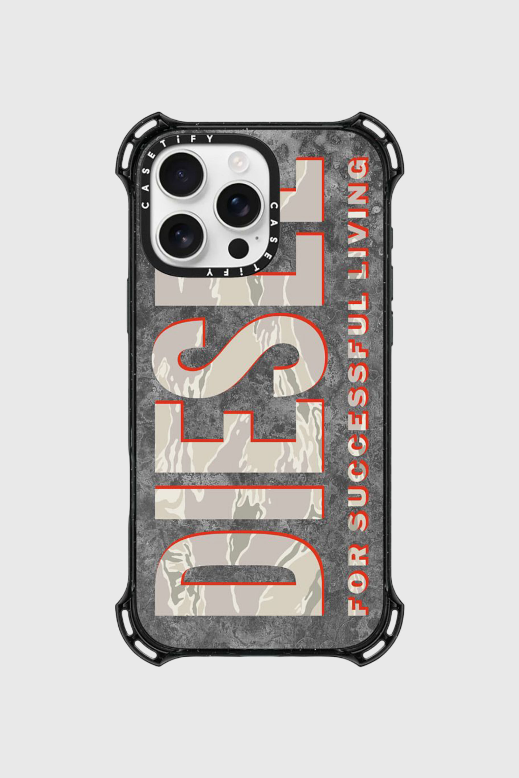 Diesel - 60311 CASETIFY MOULDED CASE, Unisex's IPHONE 16 PRO MAX in ブラウン/ホワイト - 1