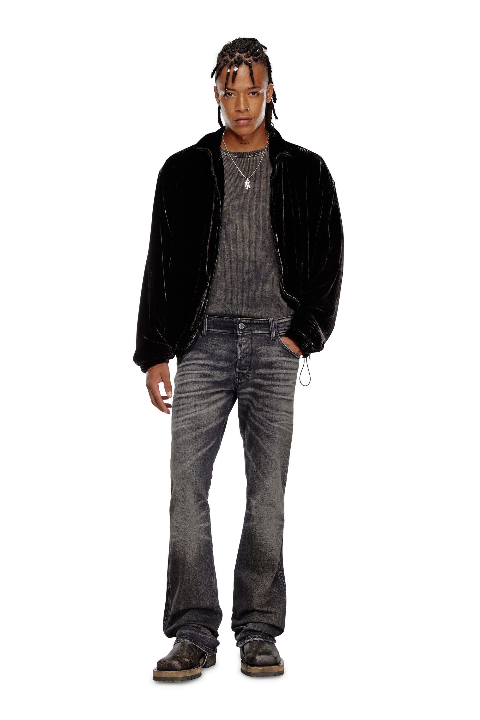 【数量は多】 - Jeans ブーツカット D-Backler ダークグレー ブラック/ | パンツ