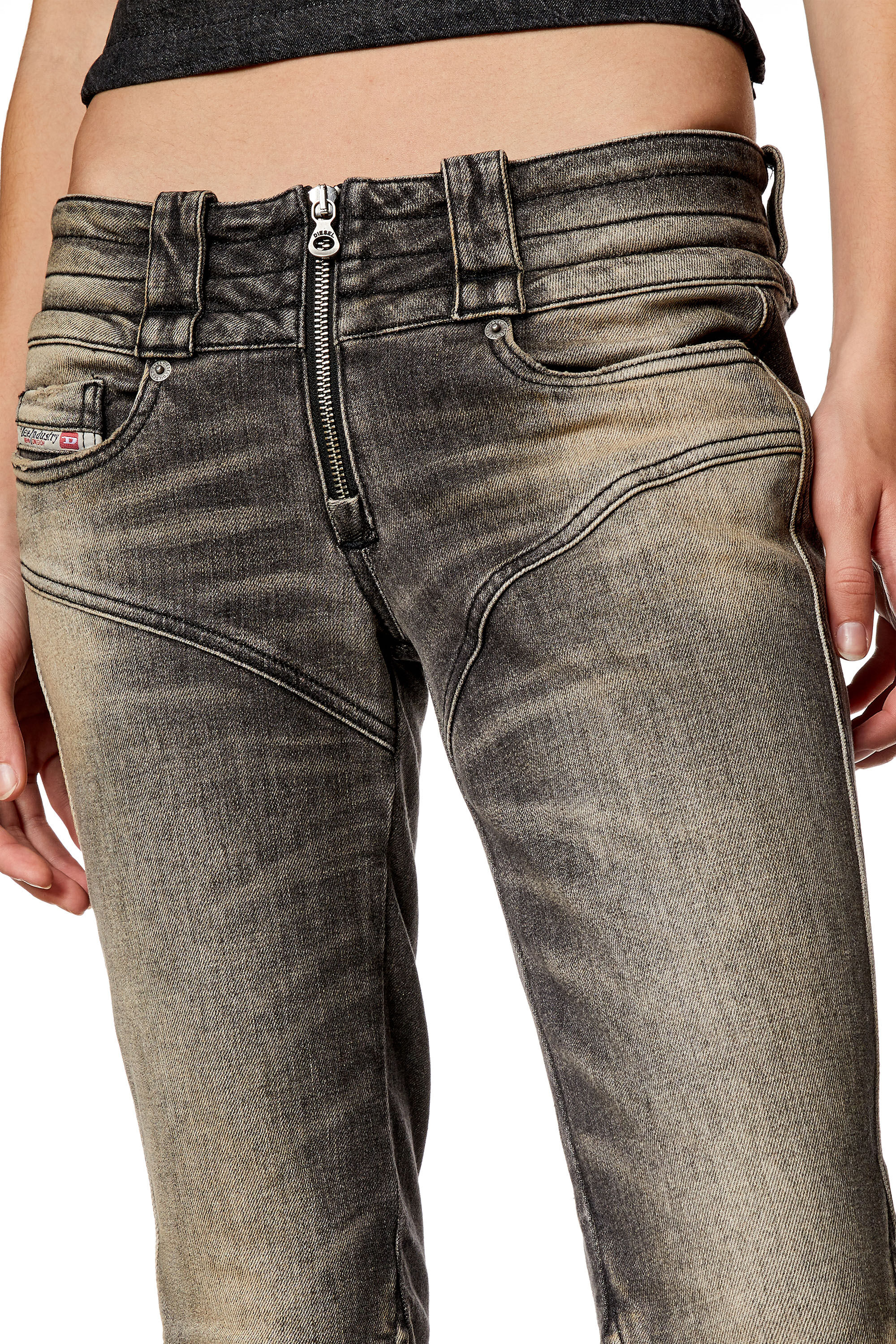 Diesel - Bootcut and Flare Jeans Belthy 0JGAL, ブラック/ダークグレー - Image 4