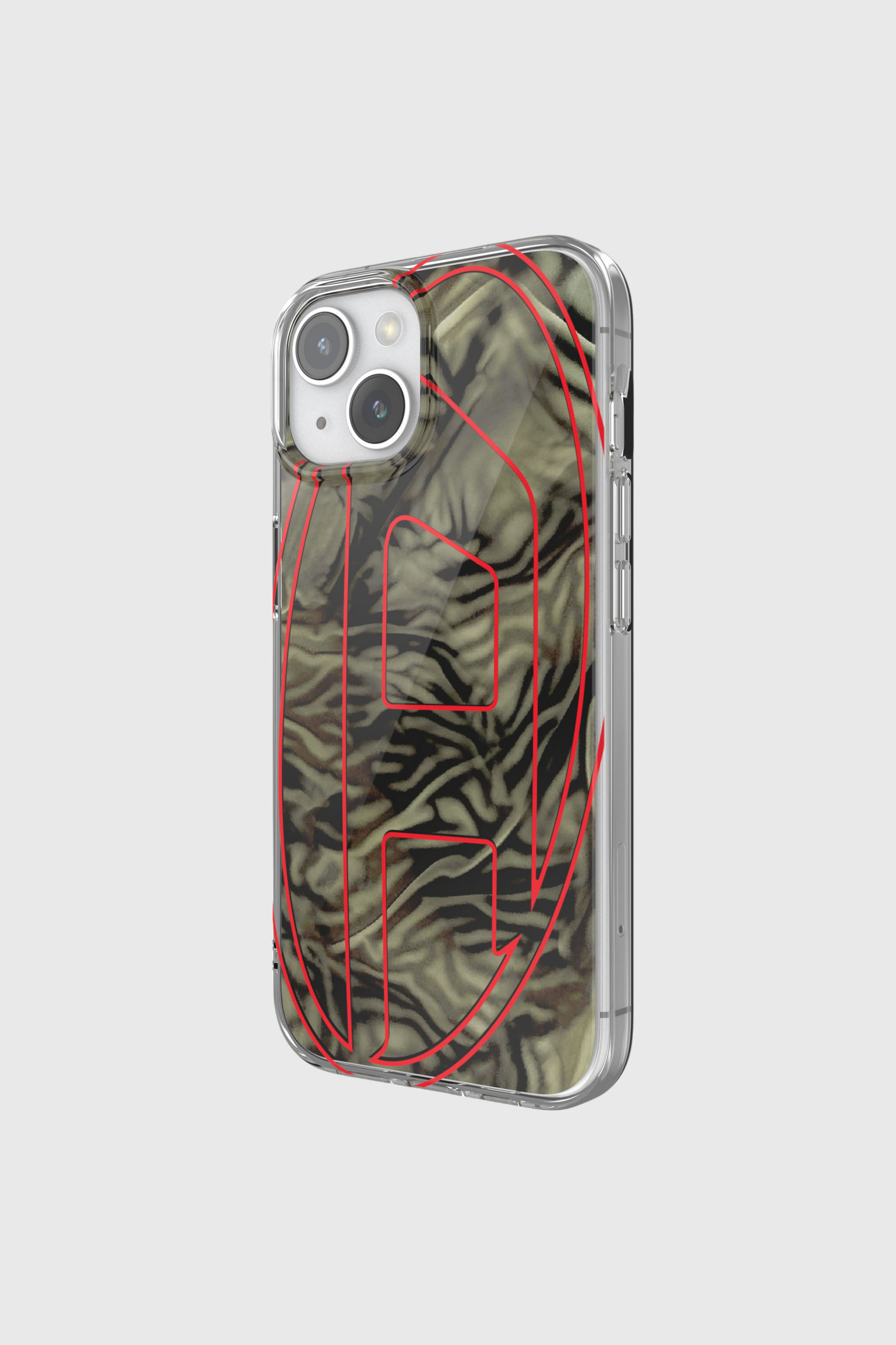 Diesel - 60051 AOP CASE, Unisex's iPhone 15 in レッド/グリーン - 3