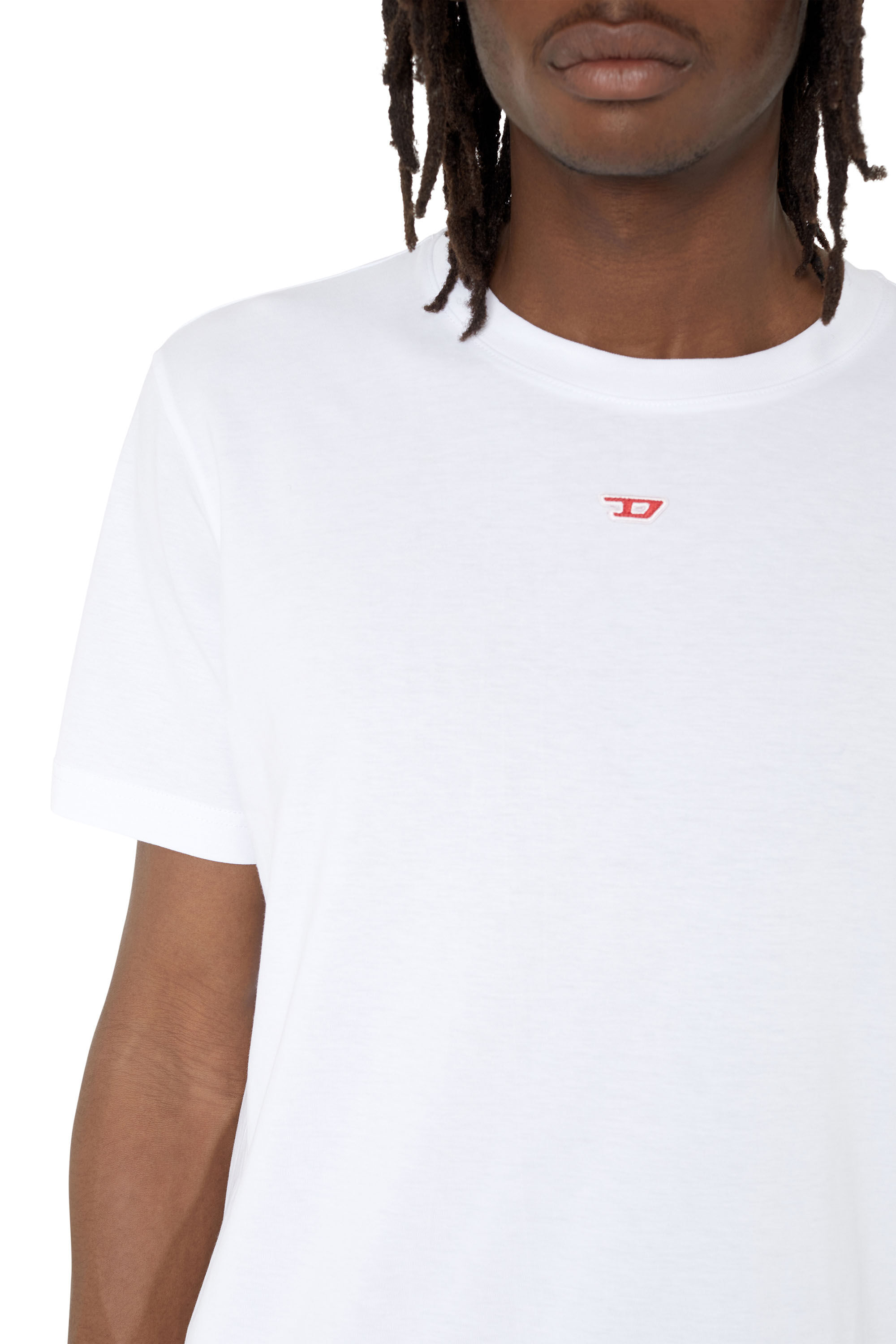 Diesel - T-DIEGOR-D, Male's Tシャツ Dロゴ in ホワイト - 4